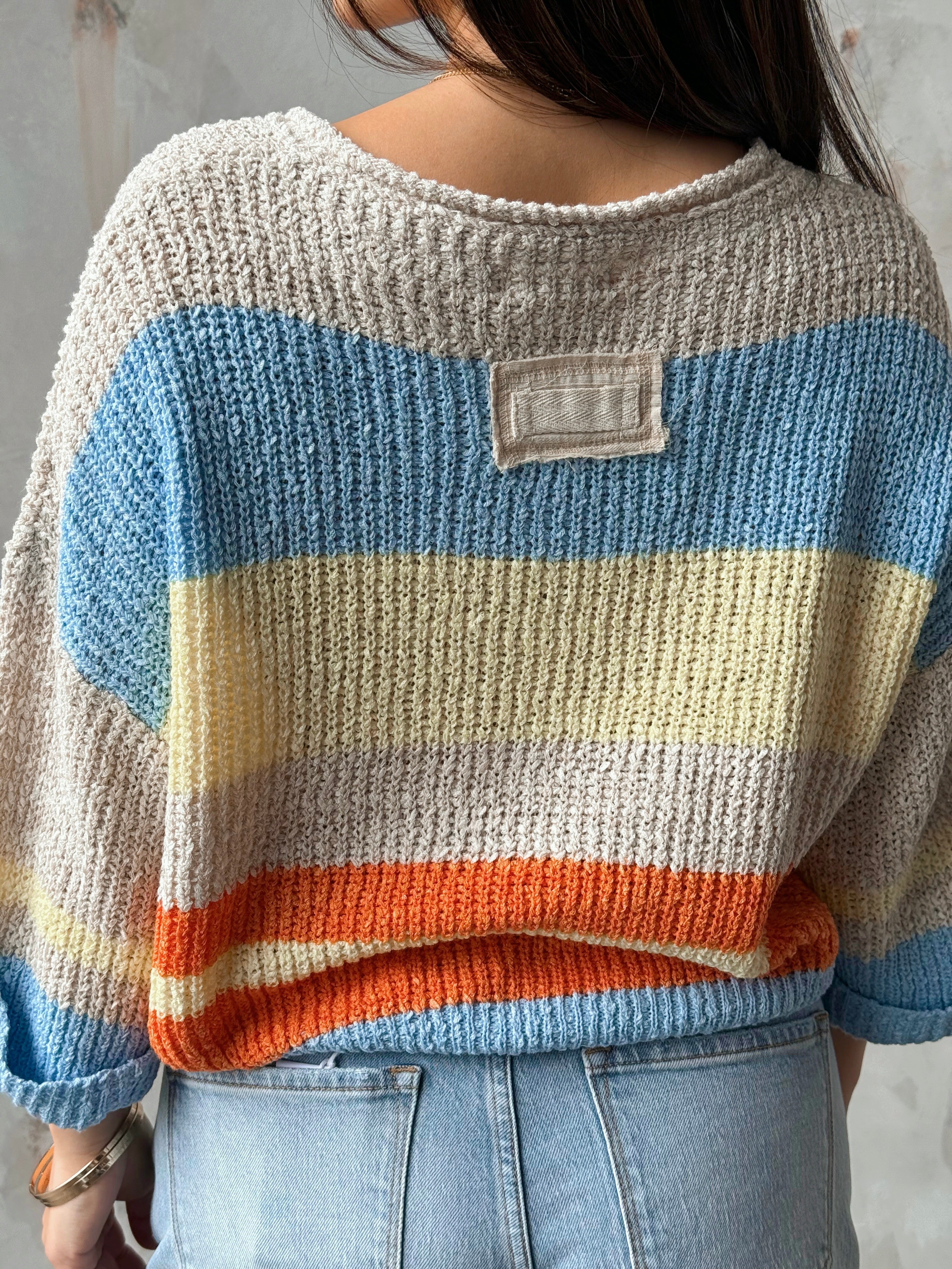 High Tide Sweater - PERIWINKLE - willows clothing SWEATER