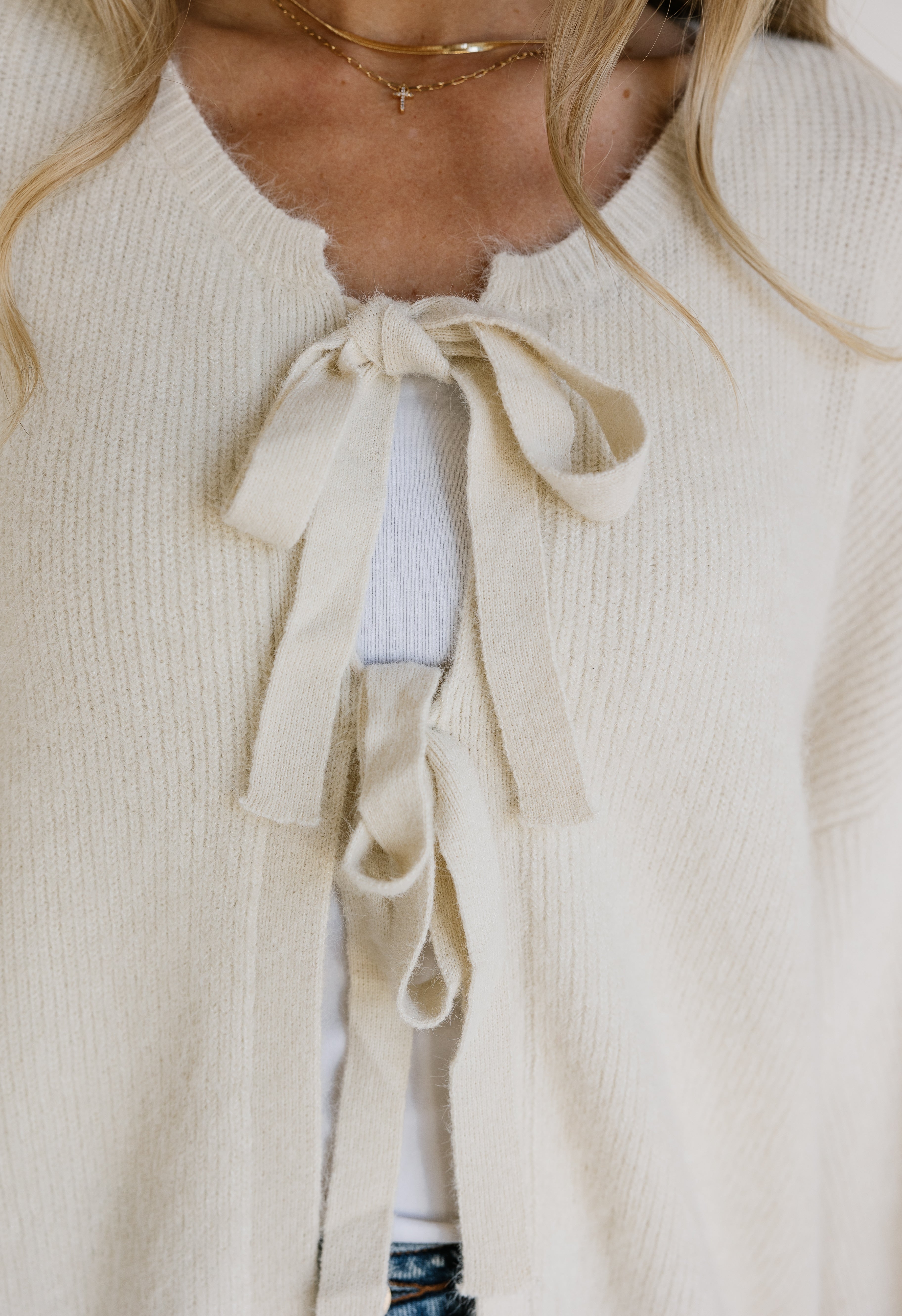 Hold Me Cardigan - IVORY - willows clothing Cardigan