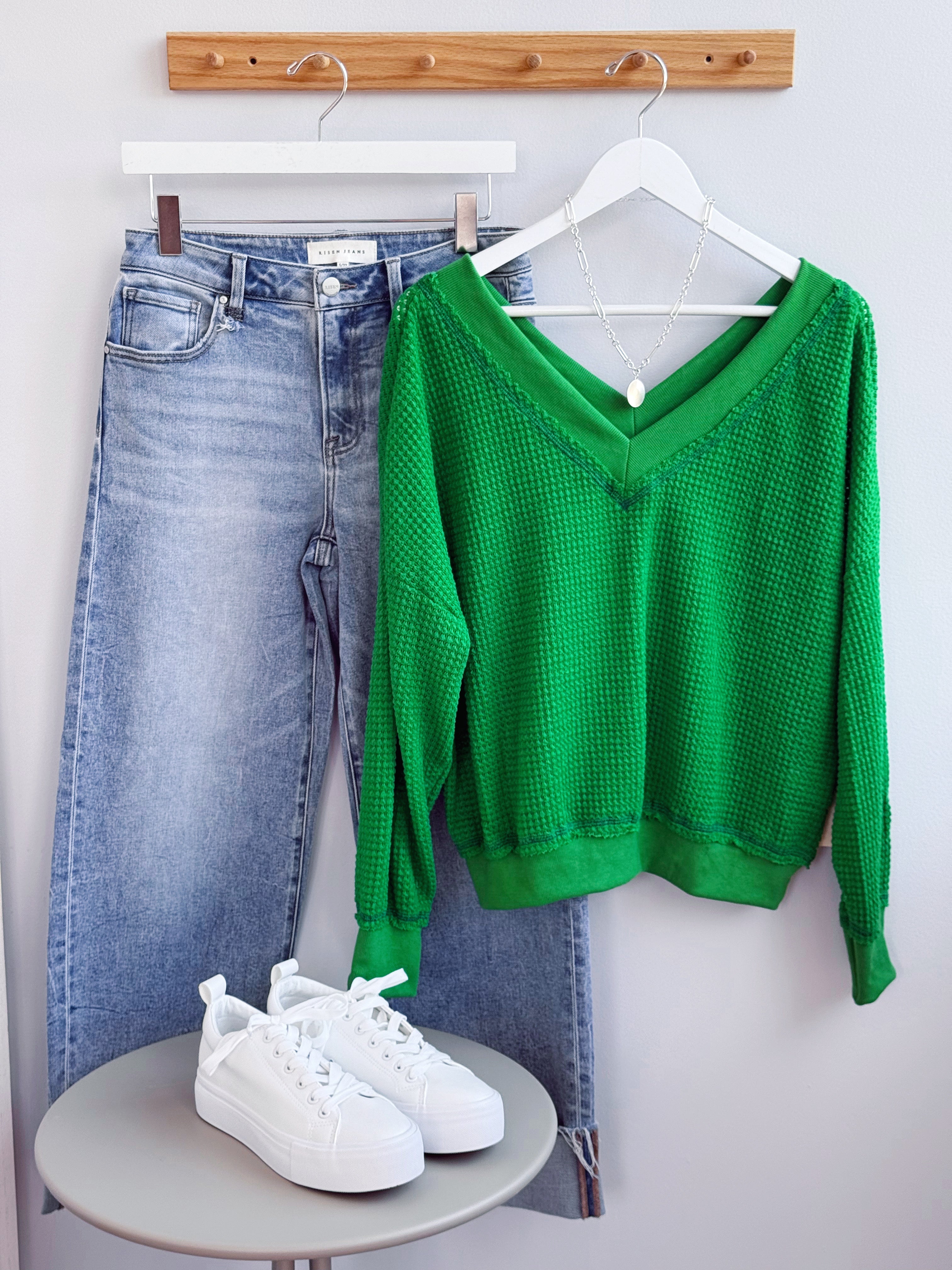 Holly Top - CUCUMBER - willows clothing L/S SHIRT