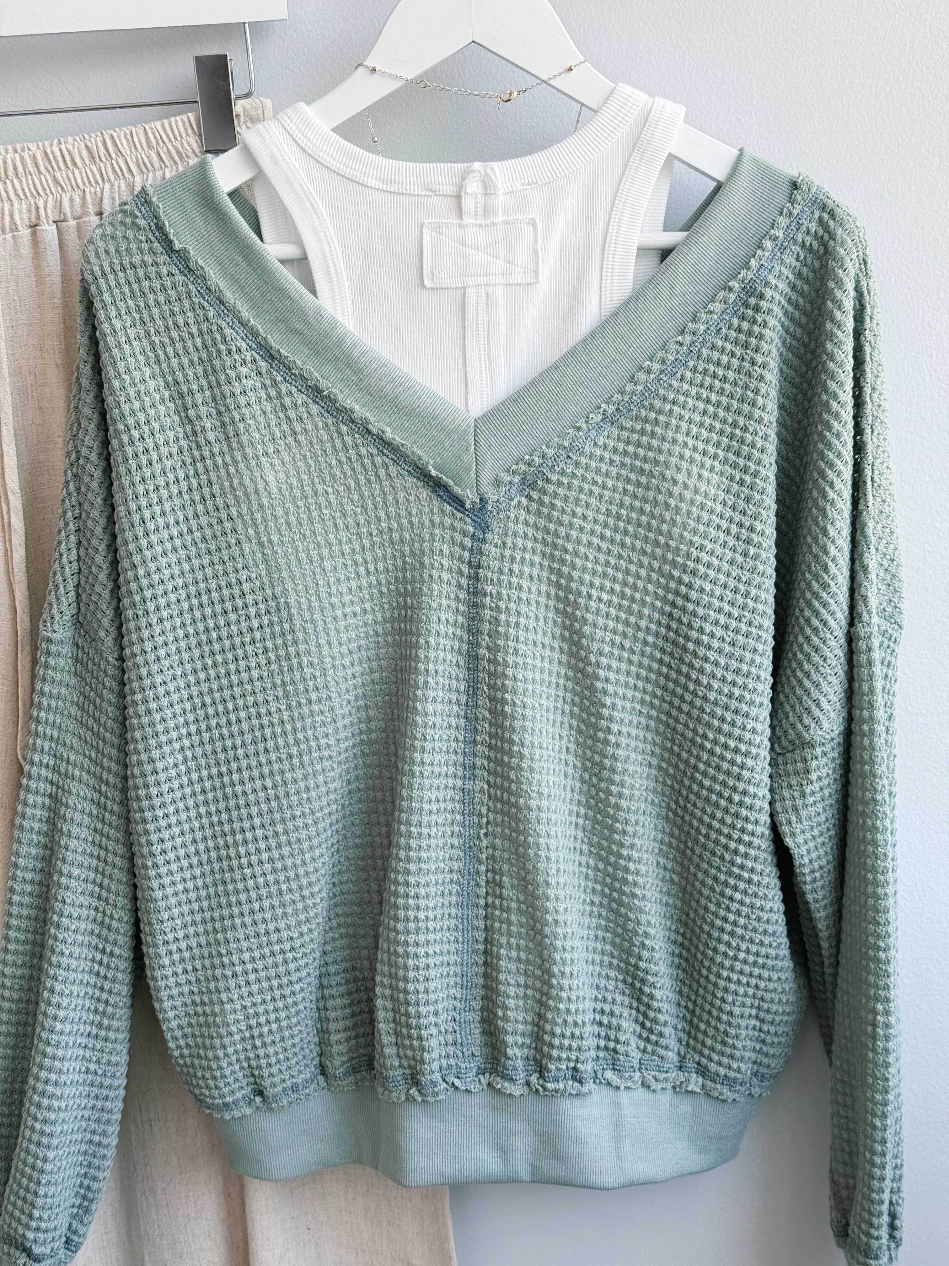 Holly Top - SAGE - willows clothing L/S Shirt