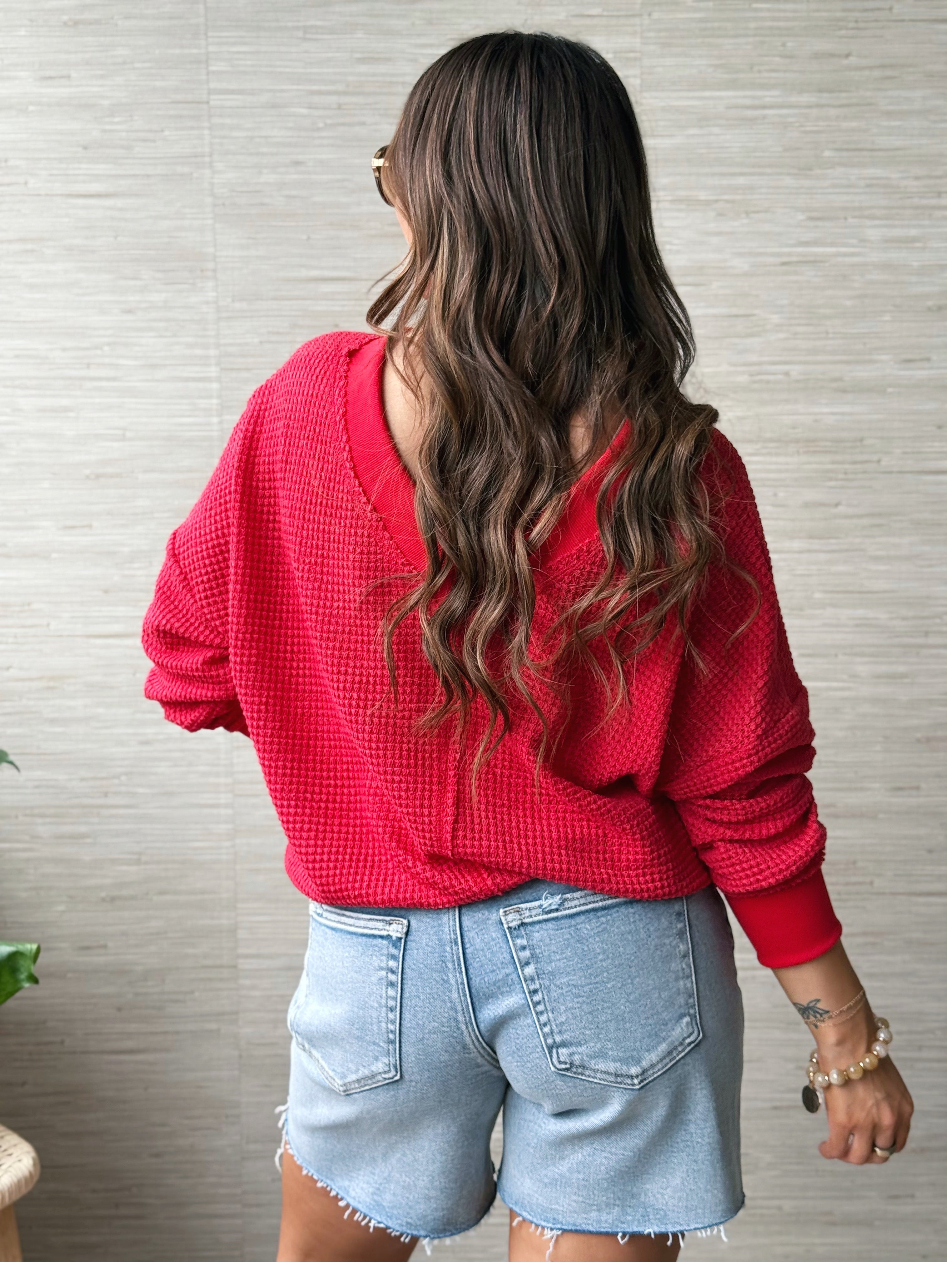 Holly Top - TOMATO - willows clothing L/S Shirt