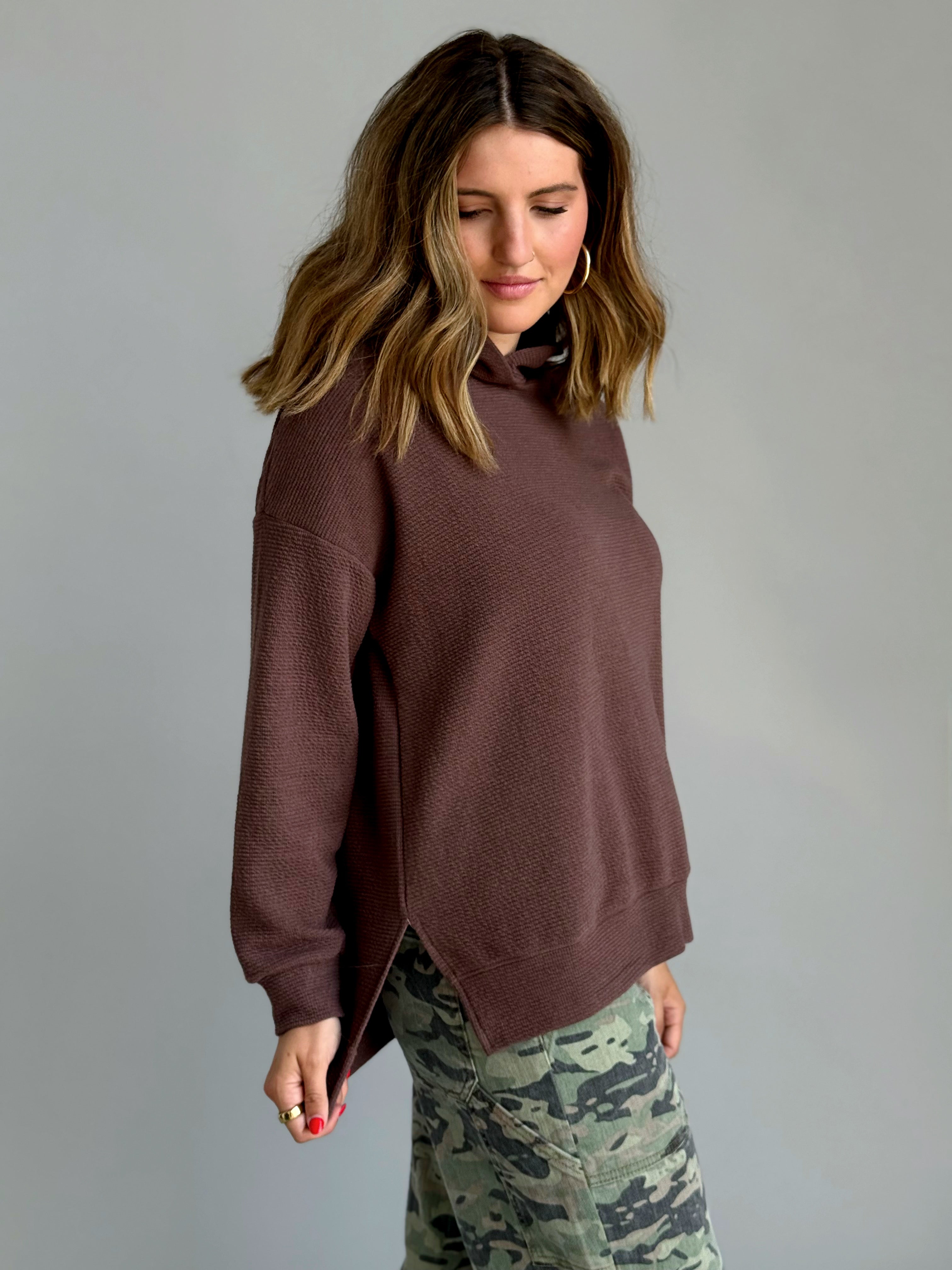 Homebody Sweatshirt - BROWN