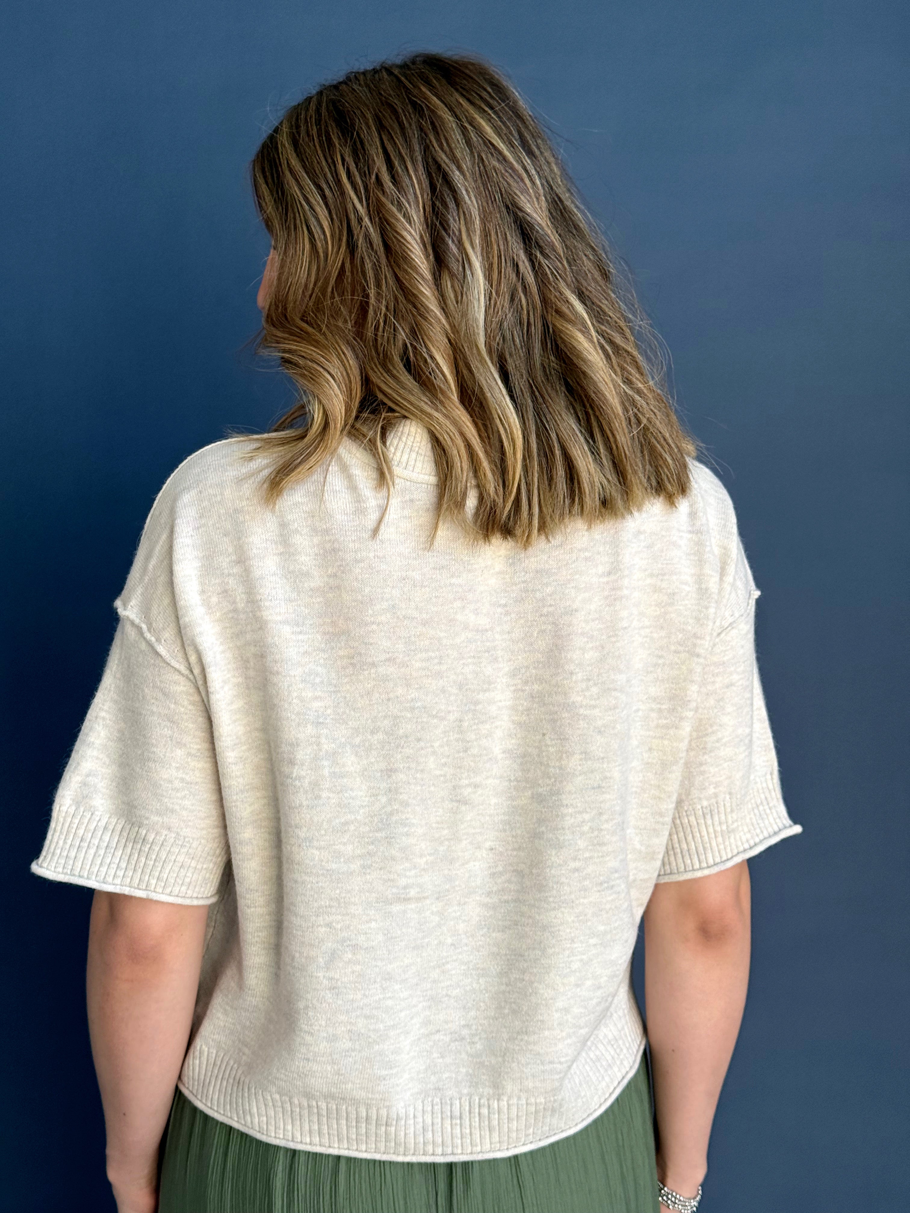 Homeroom Sweater - SAND - willows clothing SWEATER