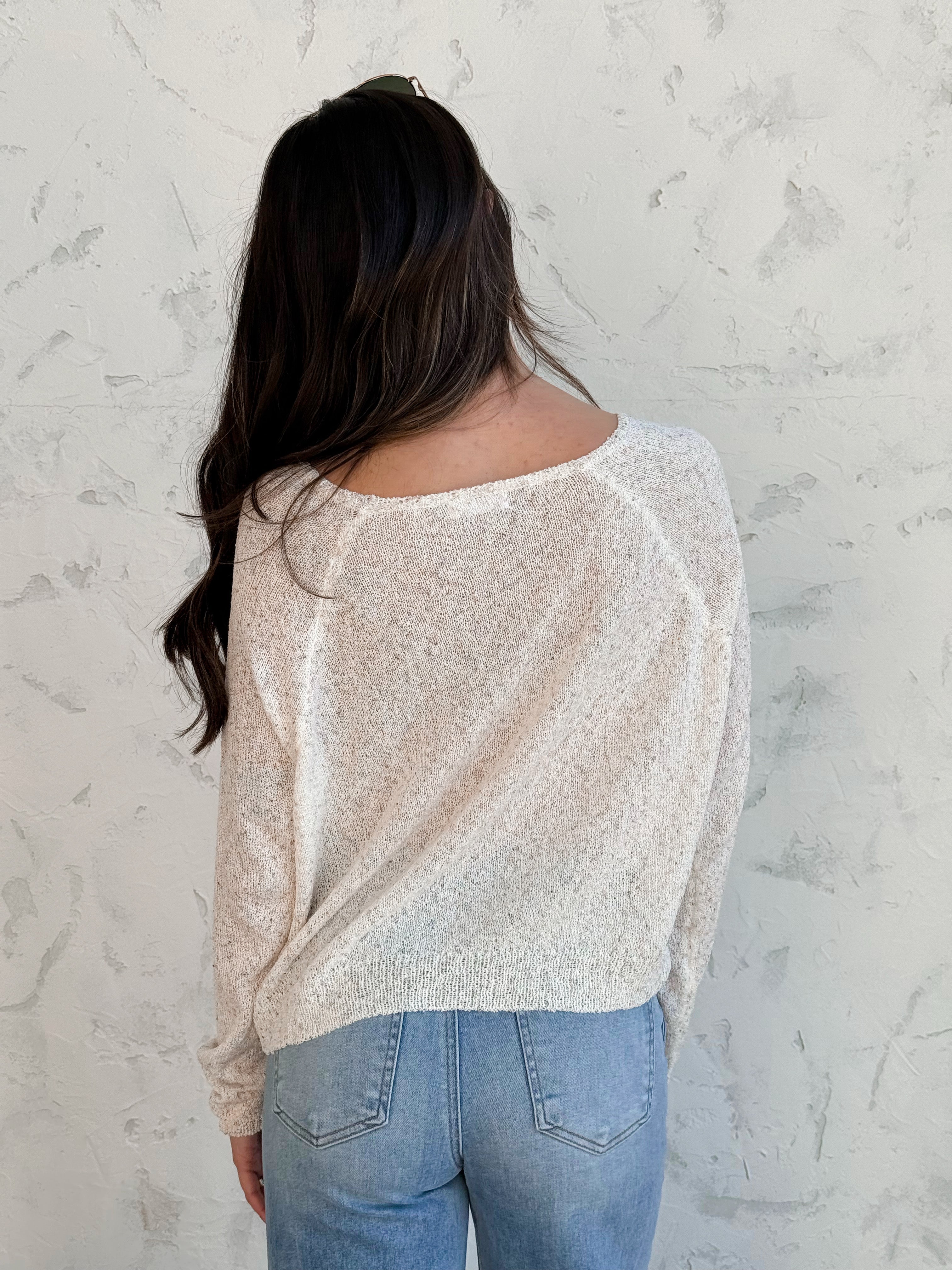 If I Fell Sweater - OATMEAL - willows clothing SWEATER