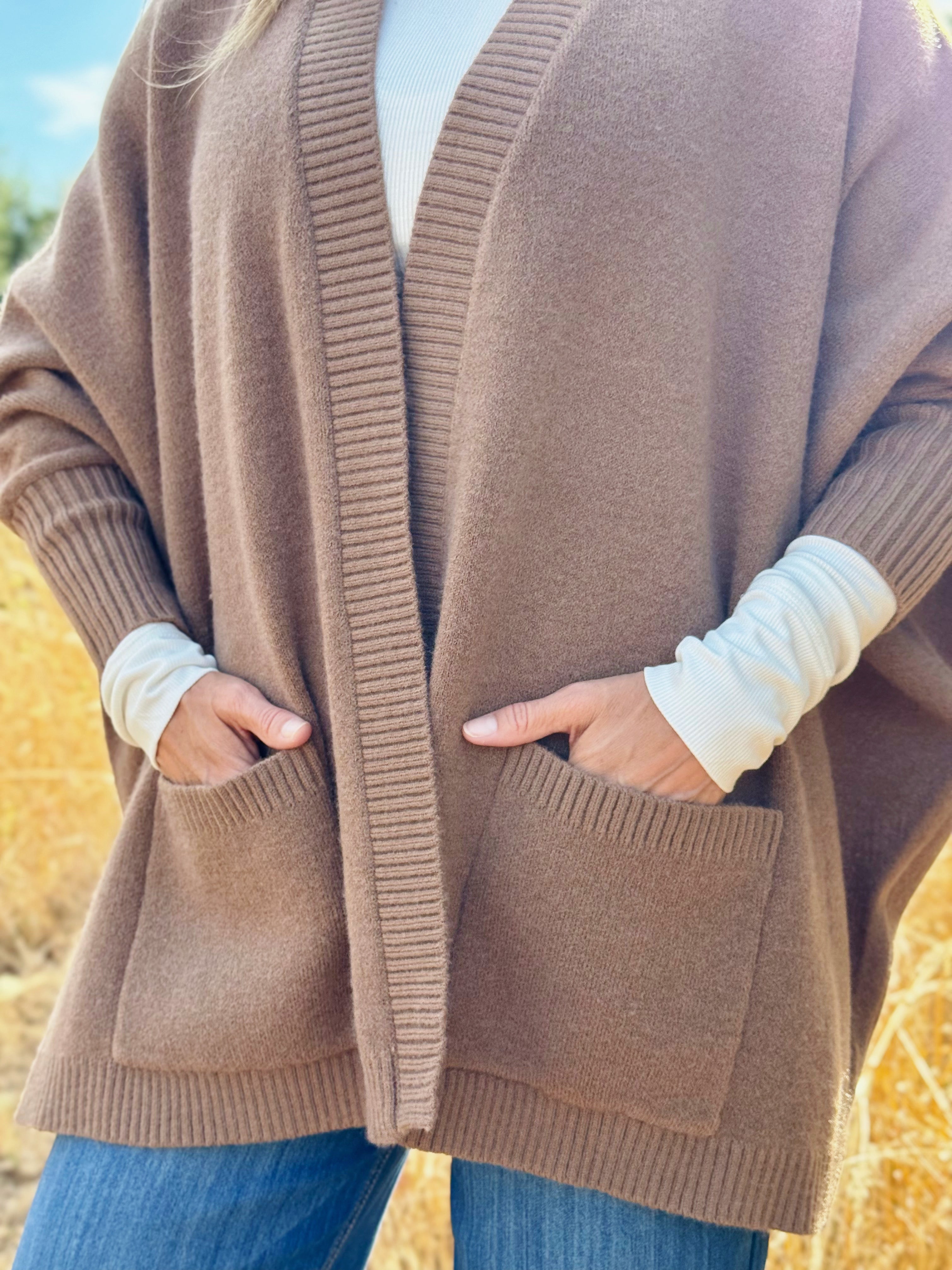 Ingram Cardigan - MOCHA - willows clothing Cardigan