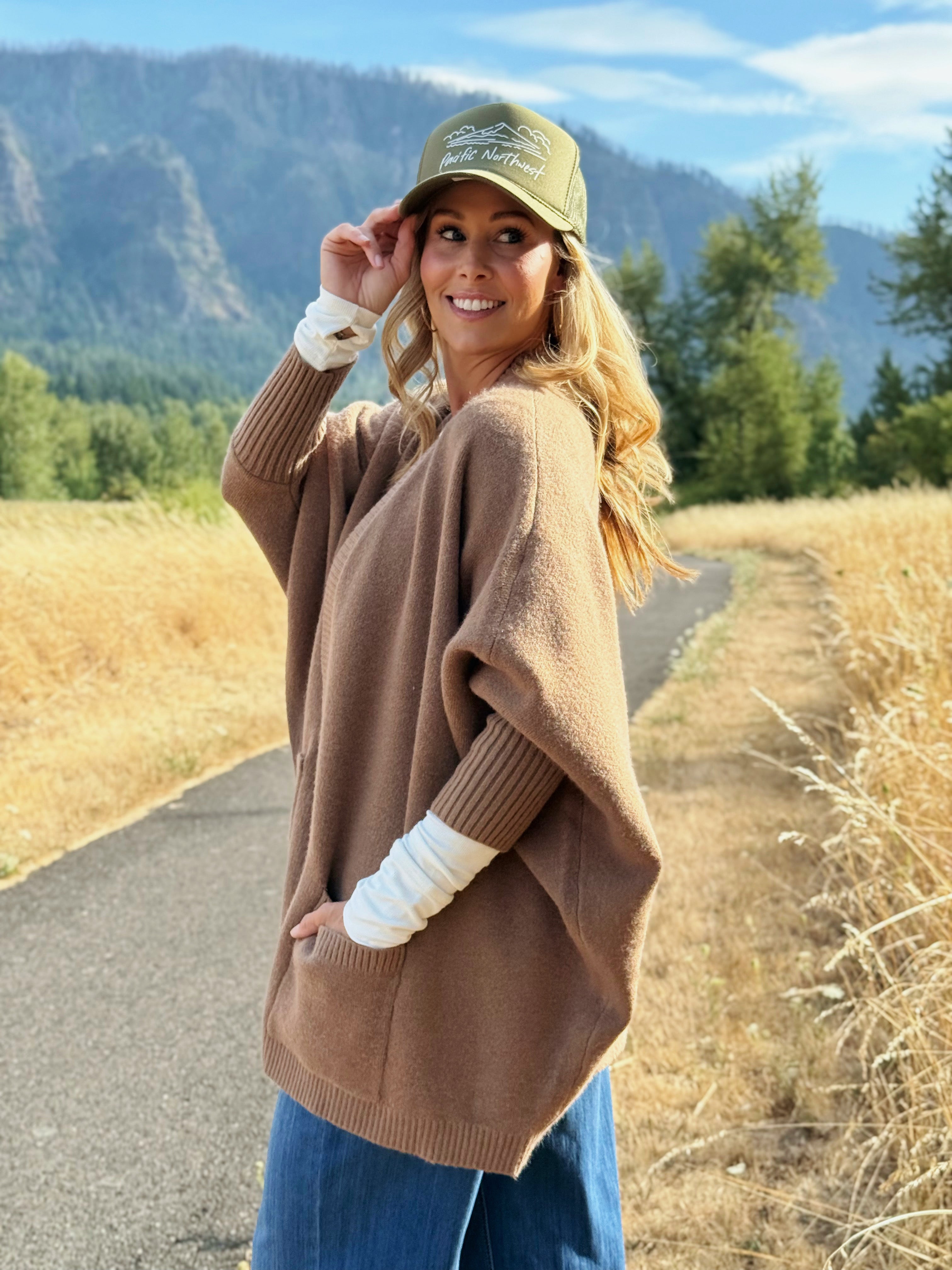 Ingram Cardigan - MOCHA - willows clothing Cardigan