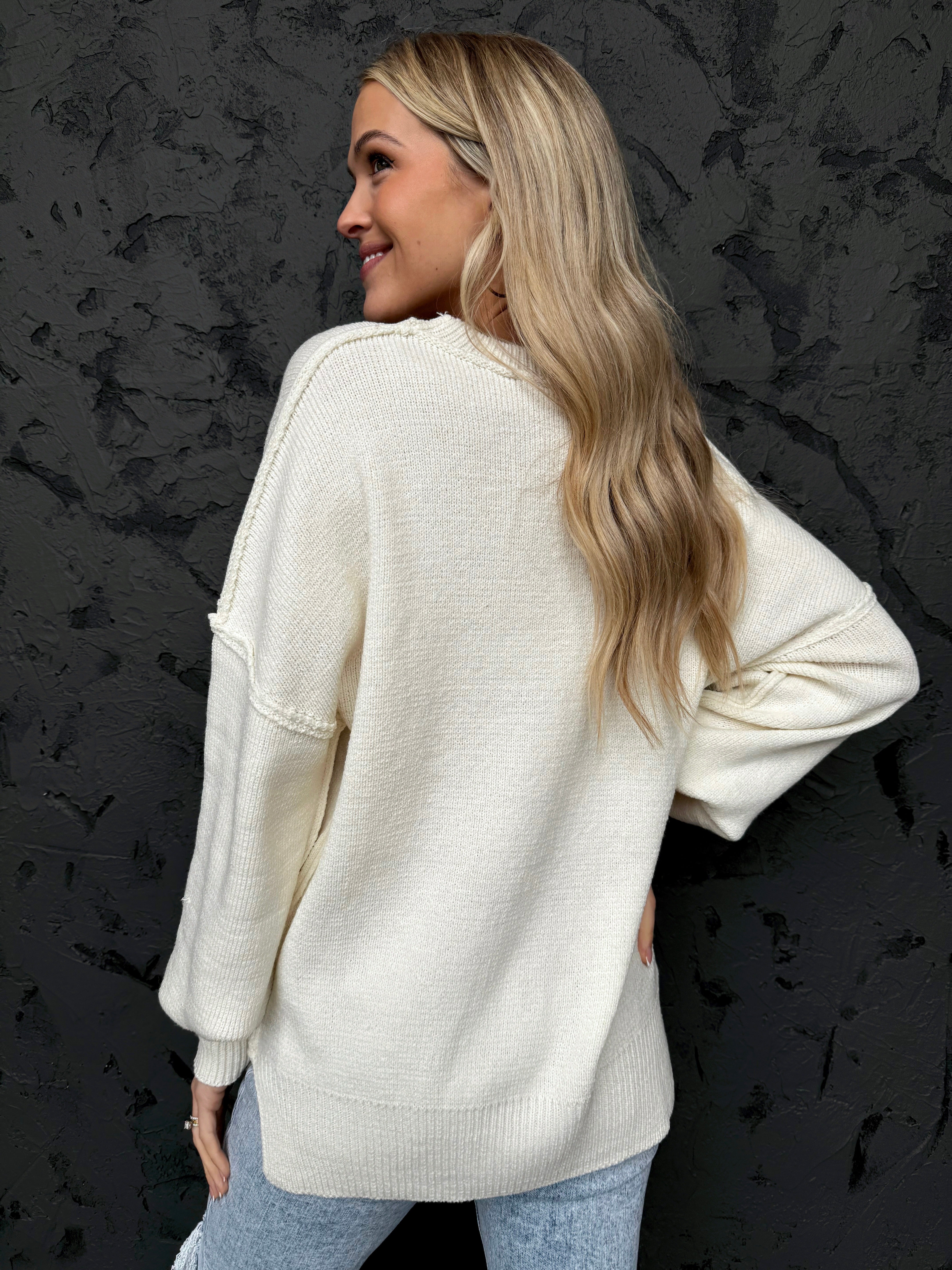 Iris Sweater - IVORY - willows clothing SWEATER