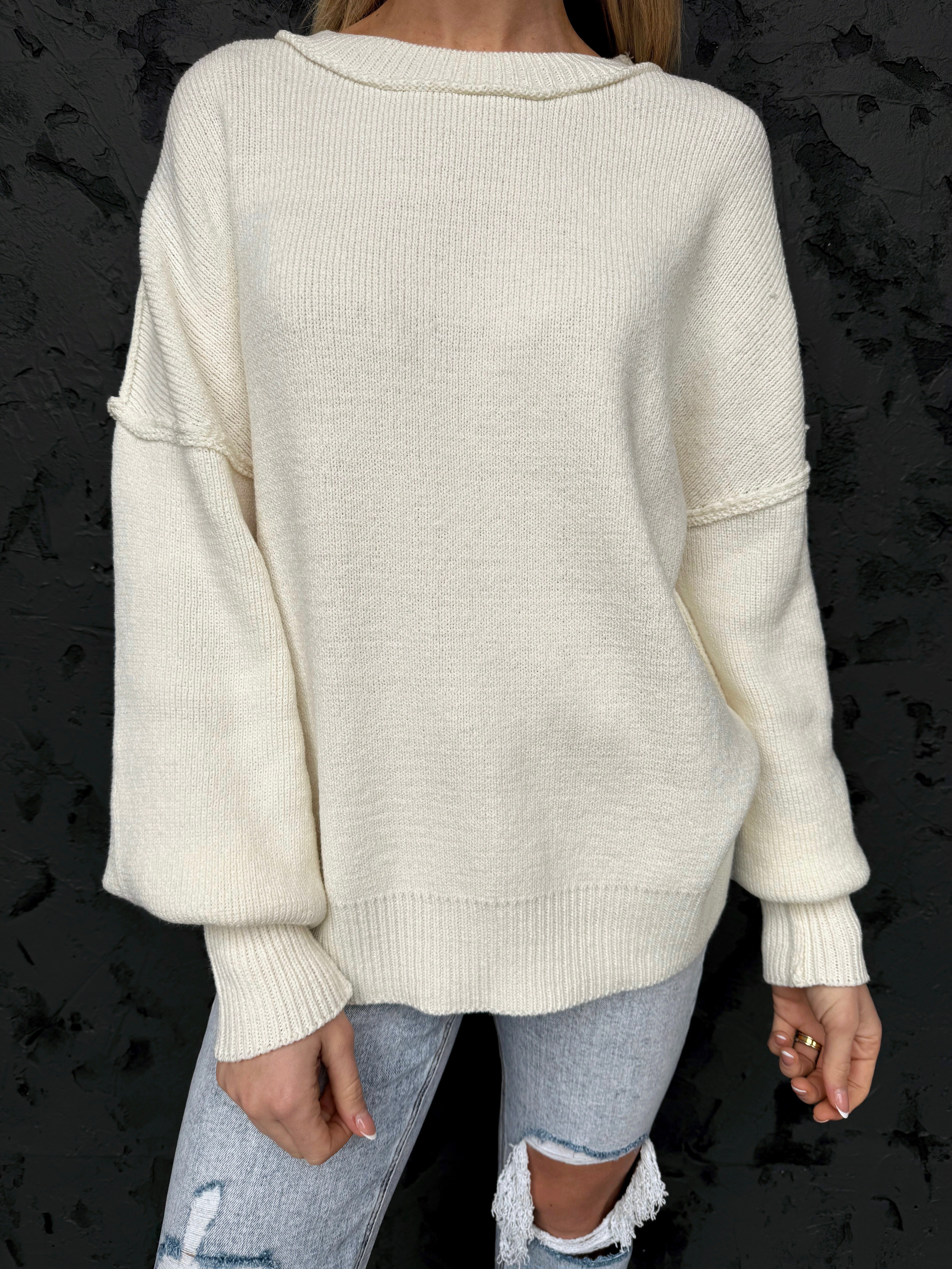 Iris Sweater - IVORY - willows clothing SWEATER