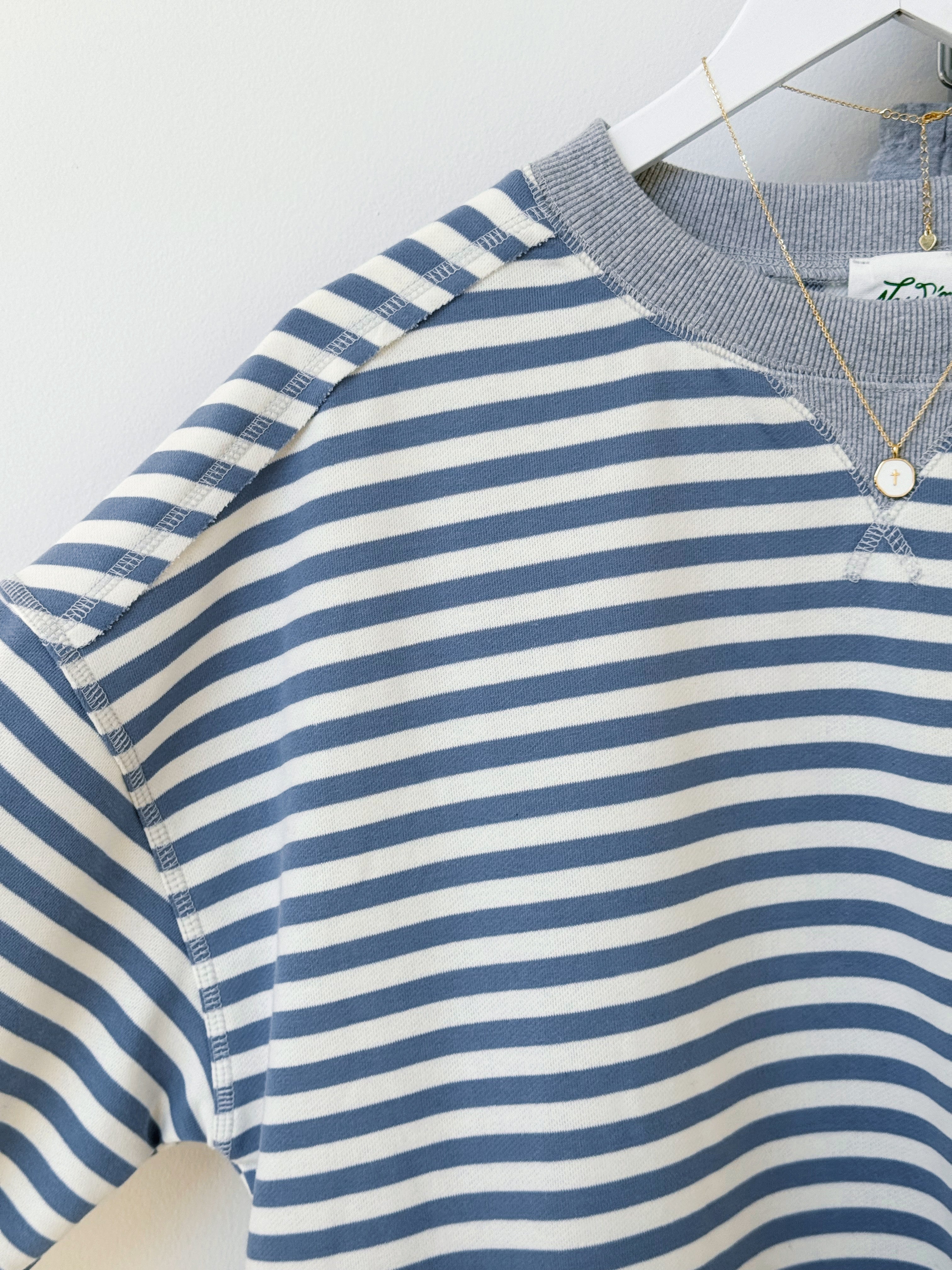 Isabel Sweatshirt - DENIM/CREAM - willows clothing L/S SHIRT