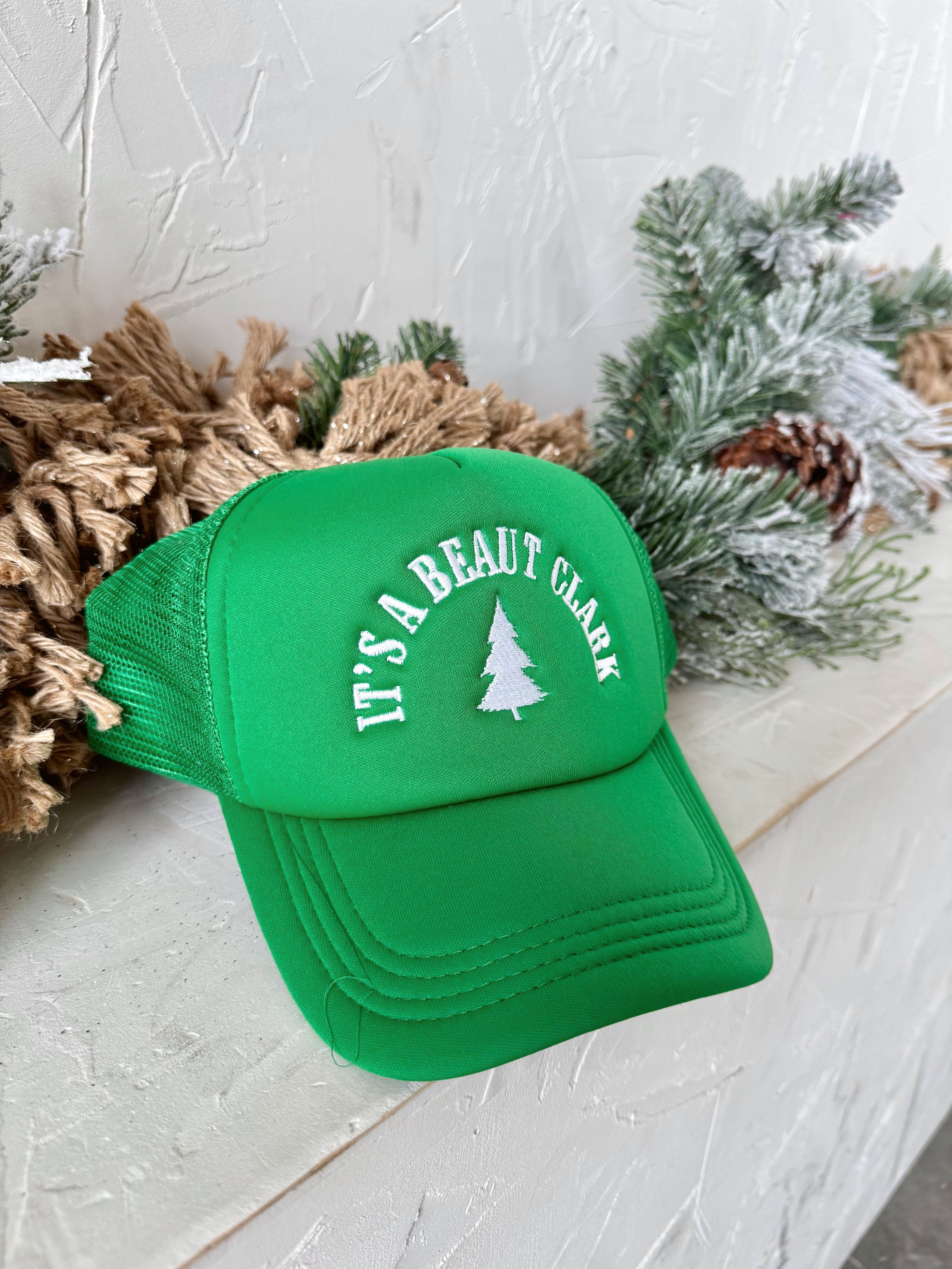 It's A Beaut Clark Trucker Hat - GREEN - willows clothing HAT