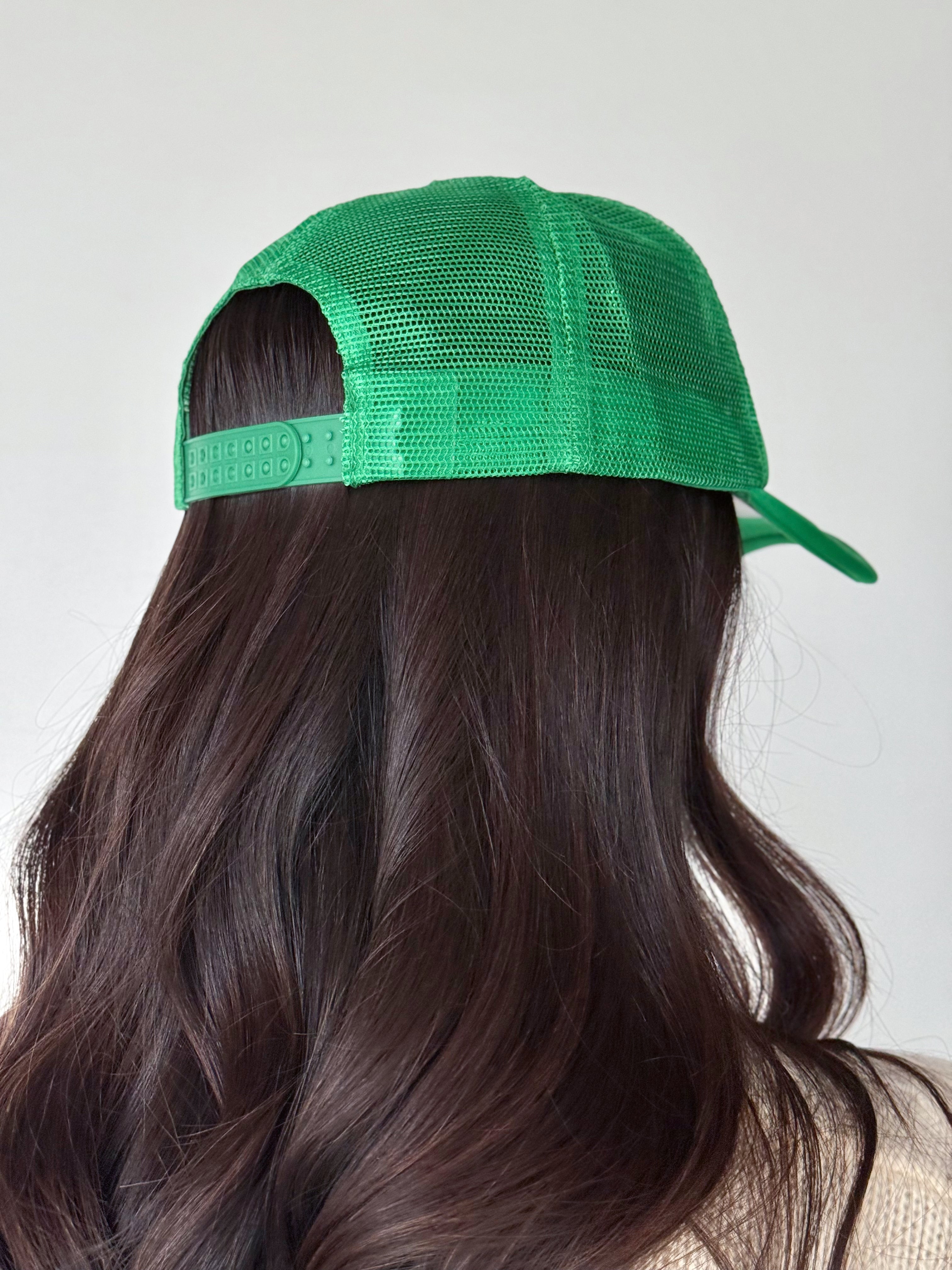 It's A Beaut Clark Trucker Hat - GREEN - willows clothing HAT