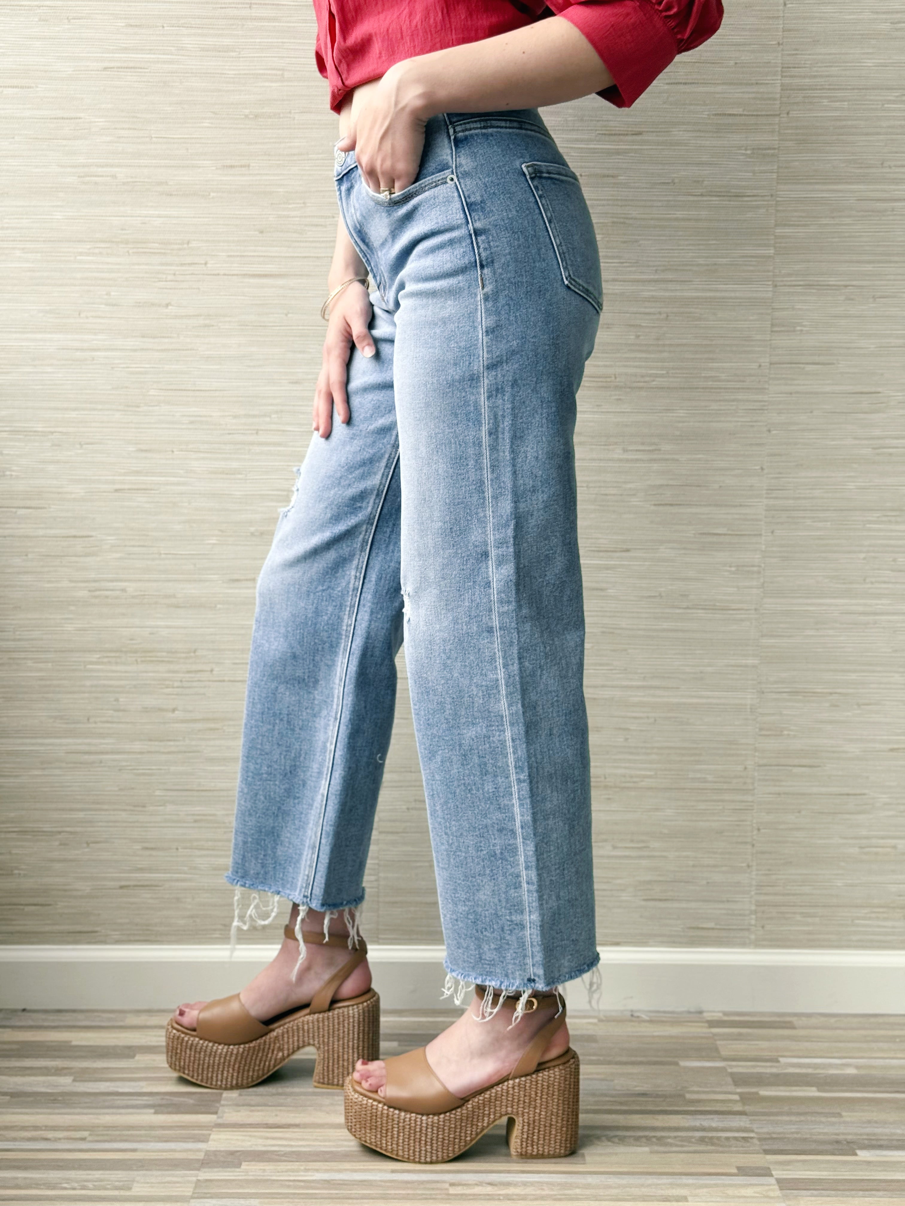 [J21 ELEVEN by RISEN] Hattie Jean - MEDIUM - willows clothing CROP JEAN