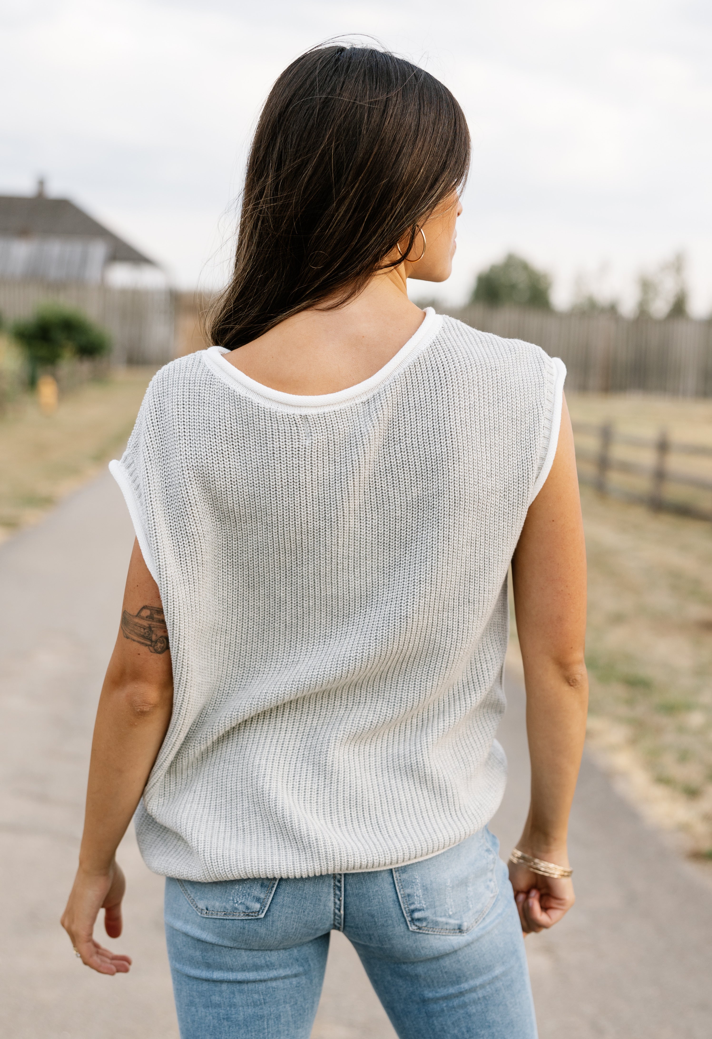 Jane Sweater - HEATHER GREY - willows clothing SWEATER