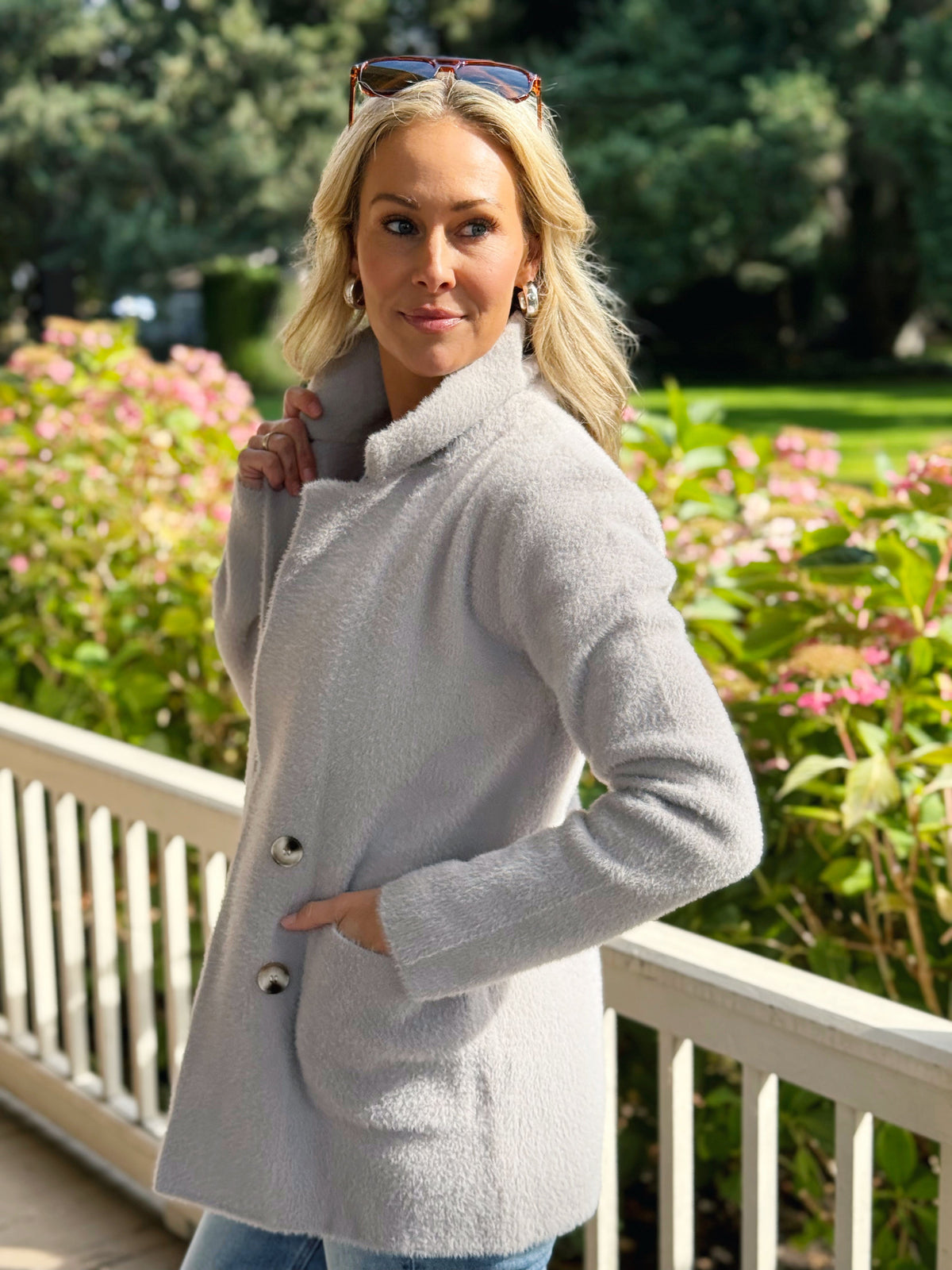 Jannie Cardigan - CLOUD - willows clothing Cardigan