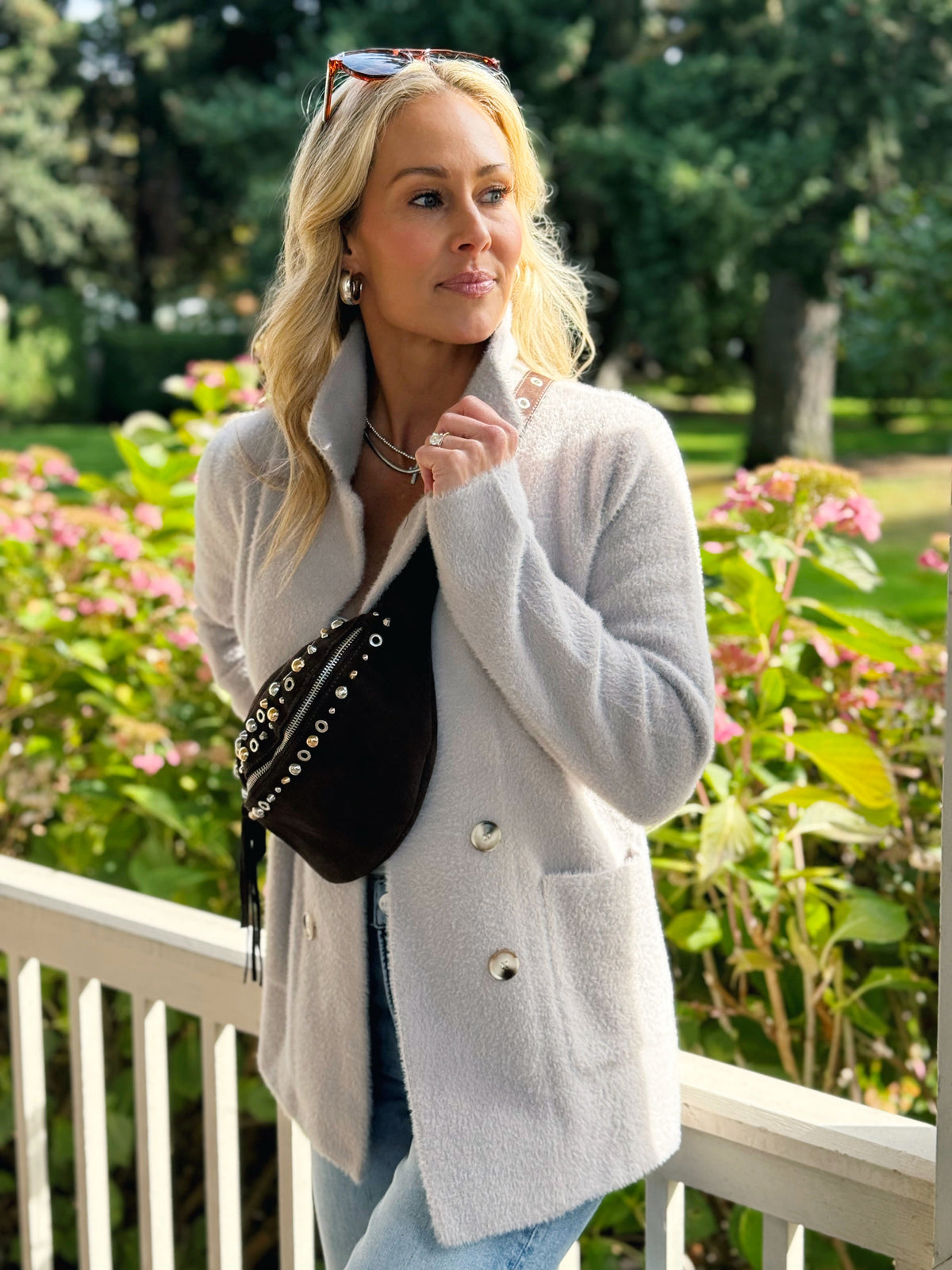 Jannie Cardigan - CLOUD - willows clothing Cardigan