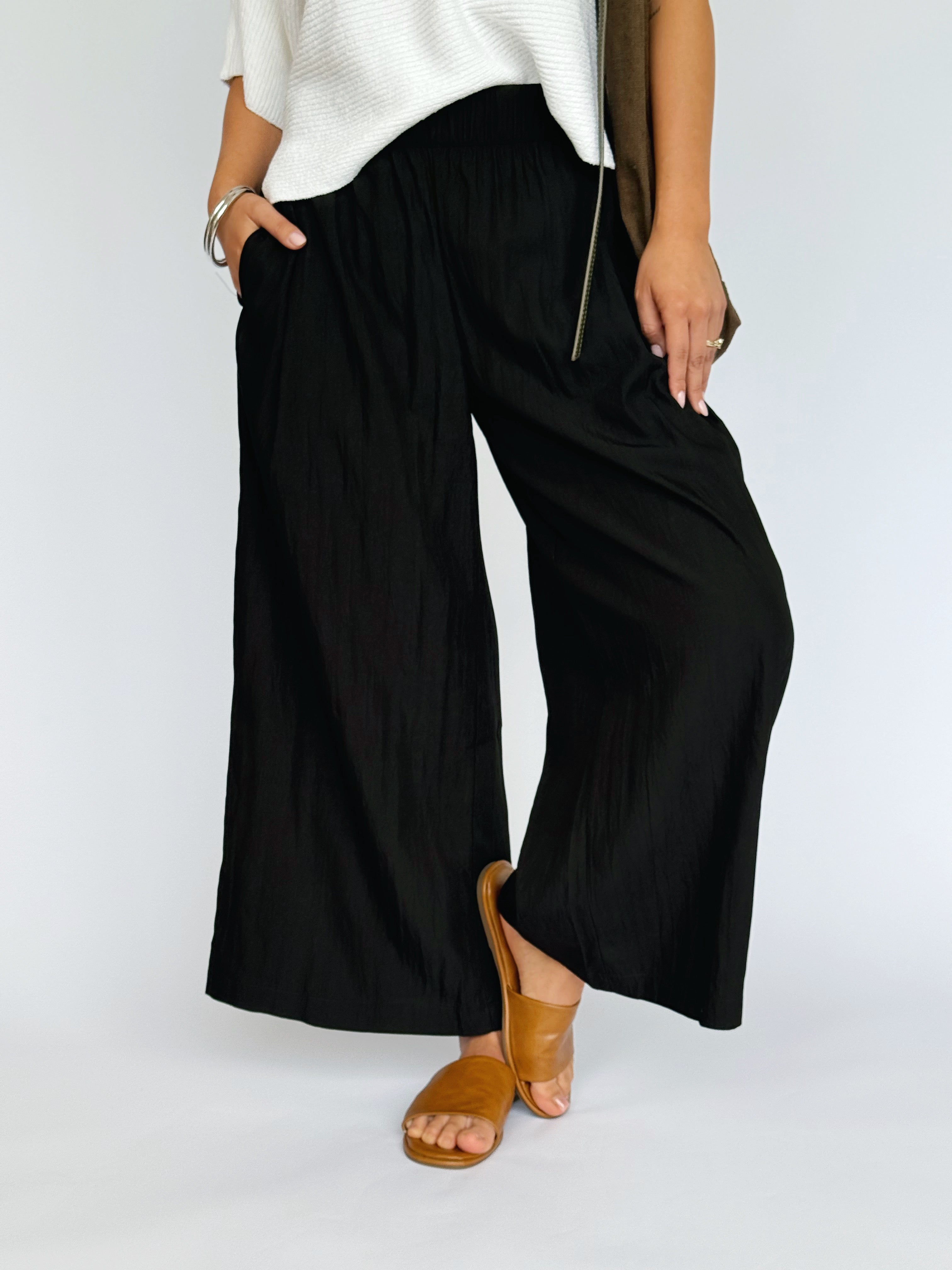Jaren Pants - BLACK - willows clothing PANTS