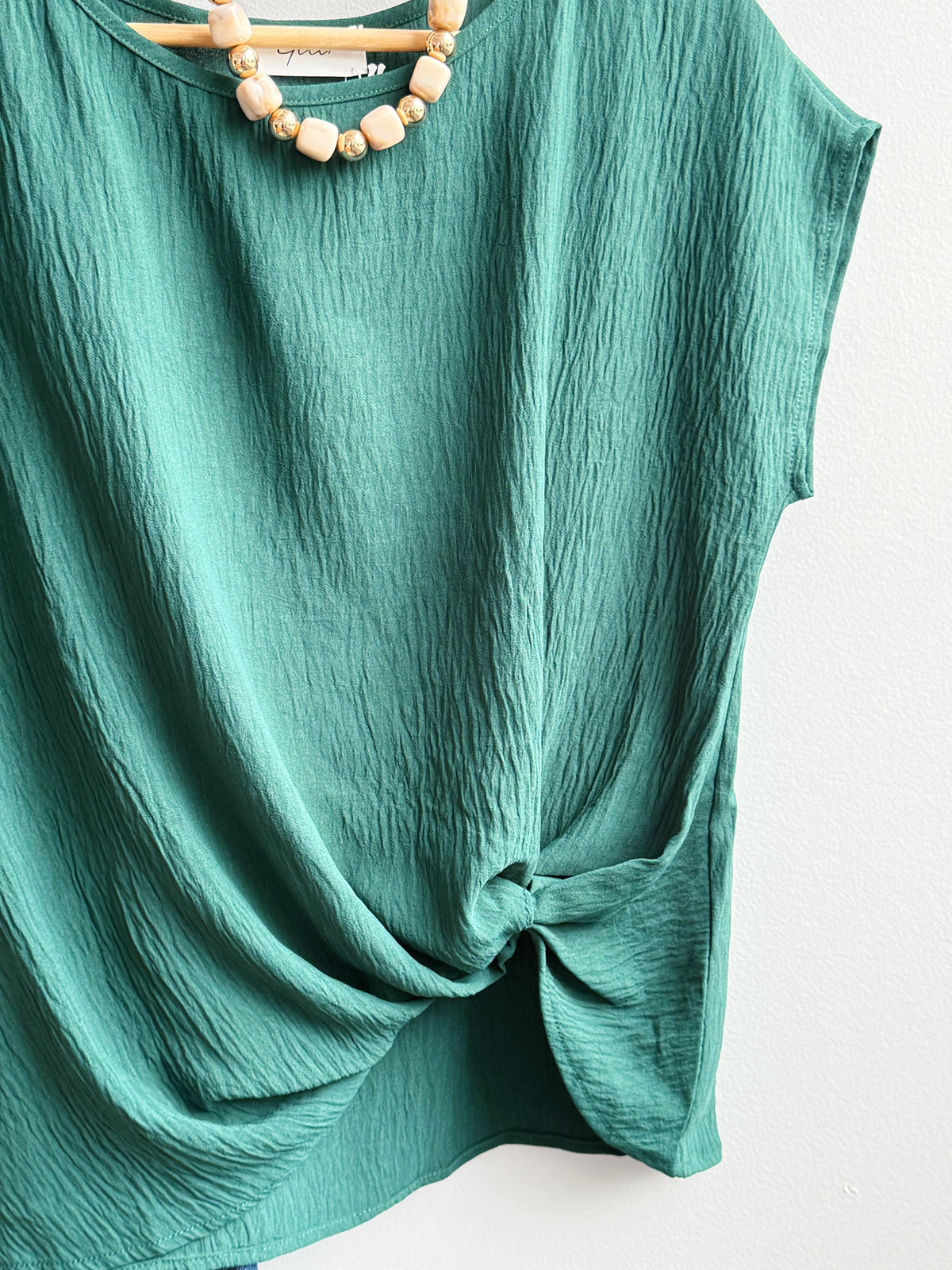 Jazlyn Top - HUNTER GREEN - willows clothing S/S Shirt