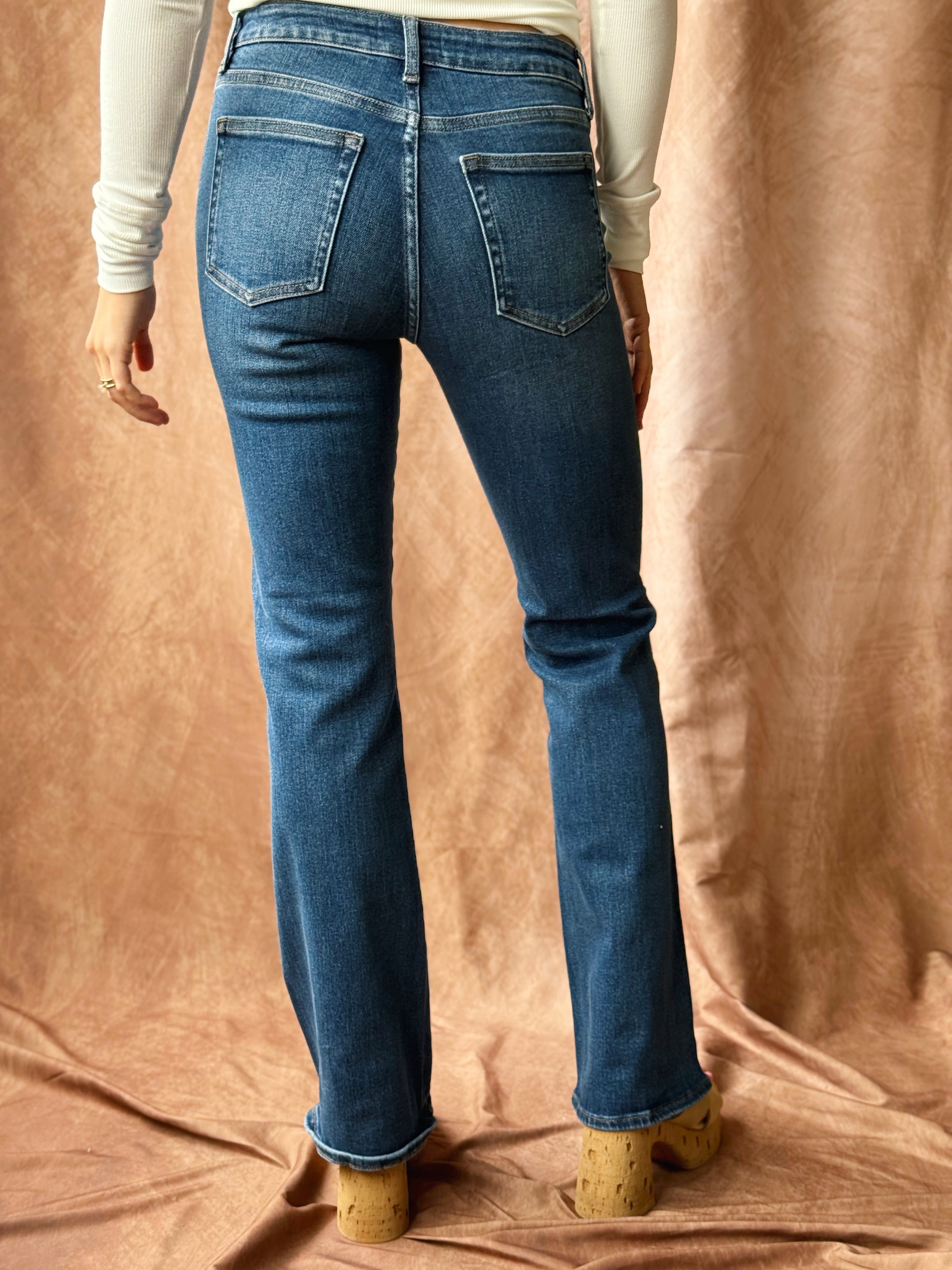 [JBD] Jammie Bootcut Jean - DARK DENIM - willows clothing BOOTCUT