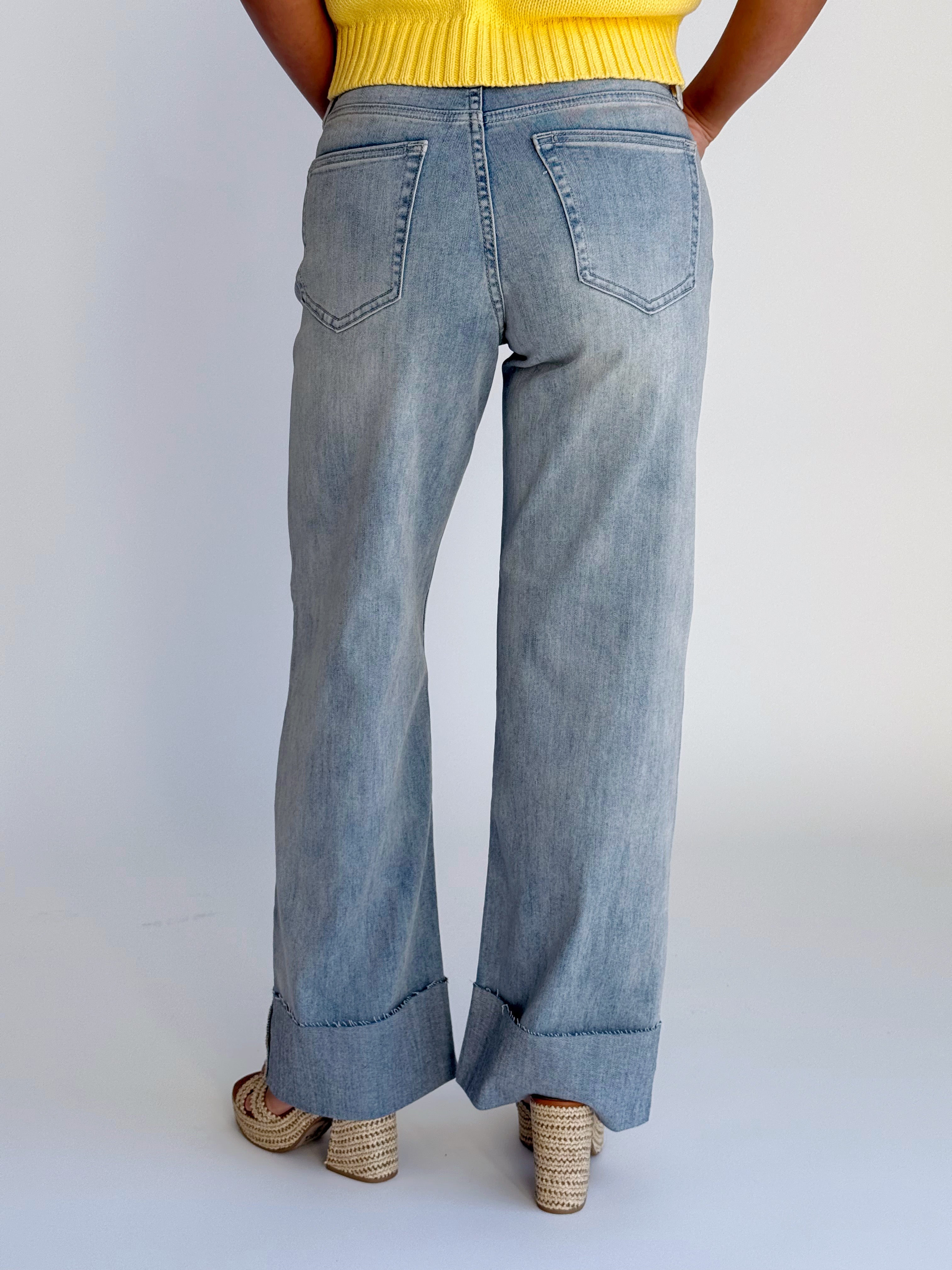 [JBD] Joyce Jean - VINTAGE LIGHT - willows clothing CROP WIDE LEG