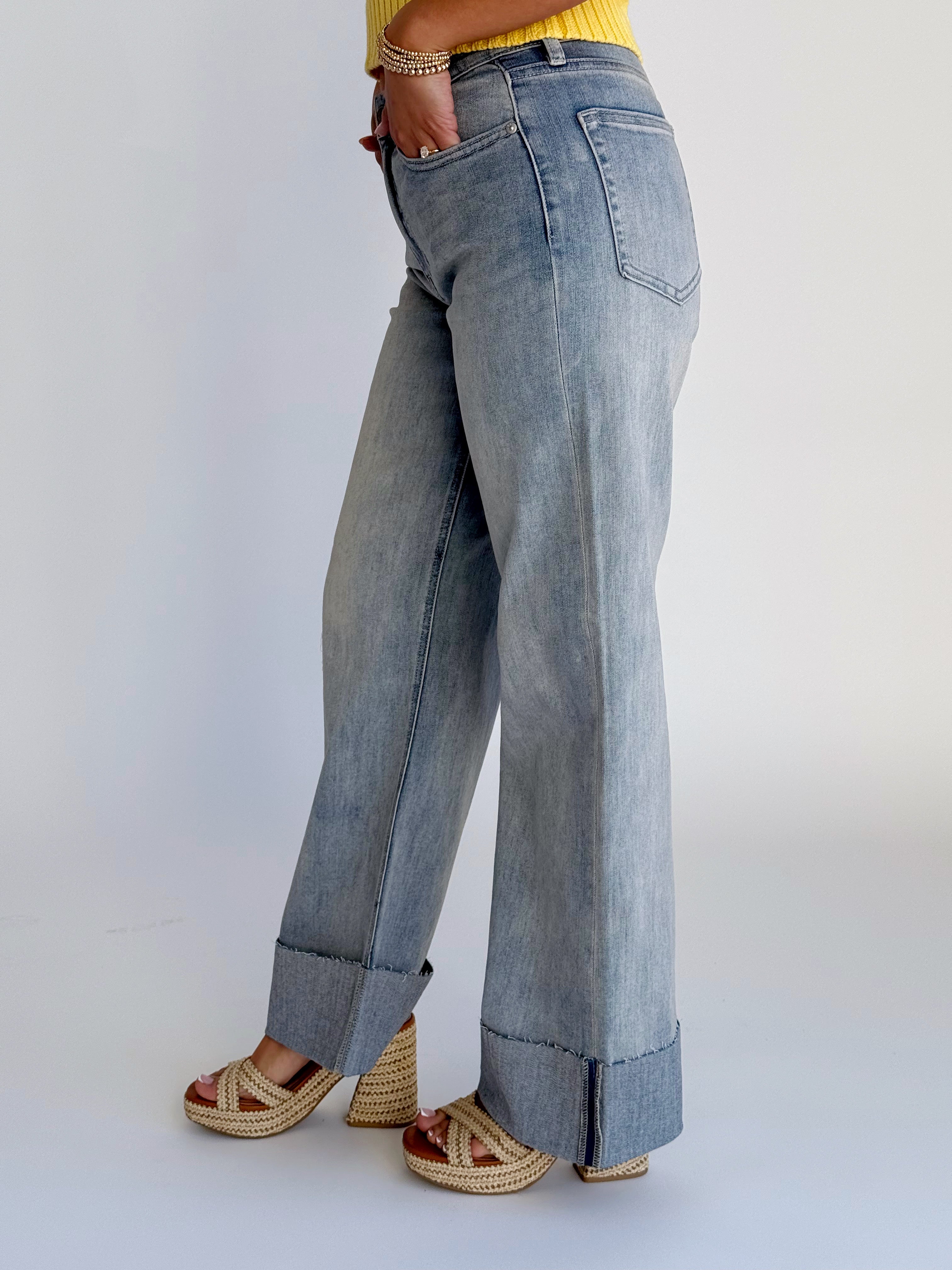 [JBD] Joyce Jean - VINTAGE LIGHT - willows clothing CROP WIDE LEG