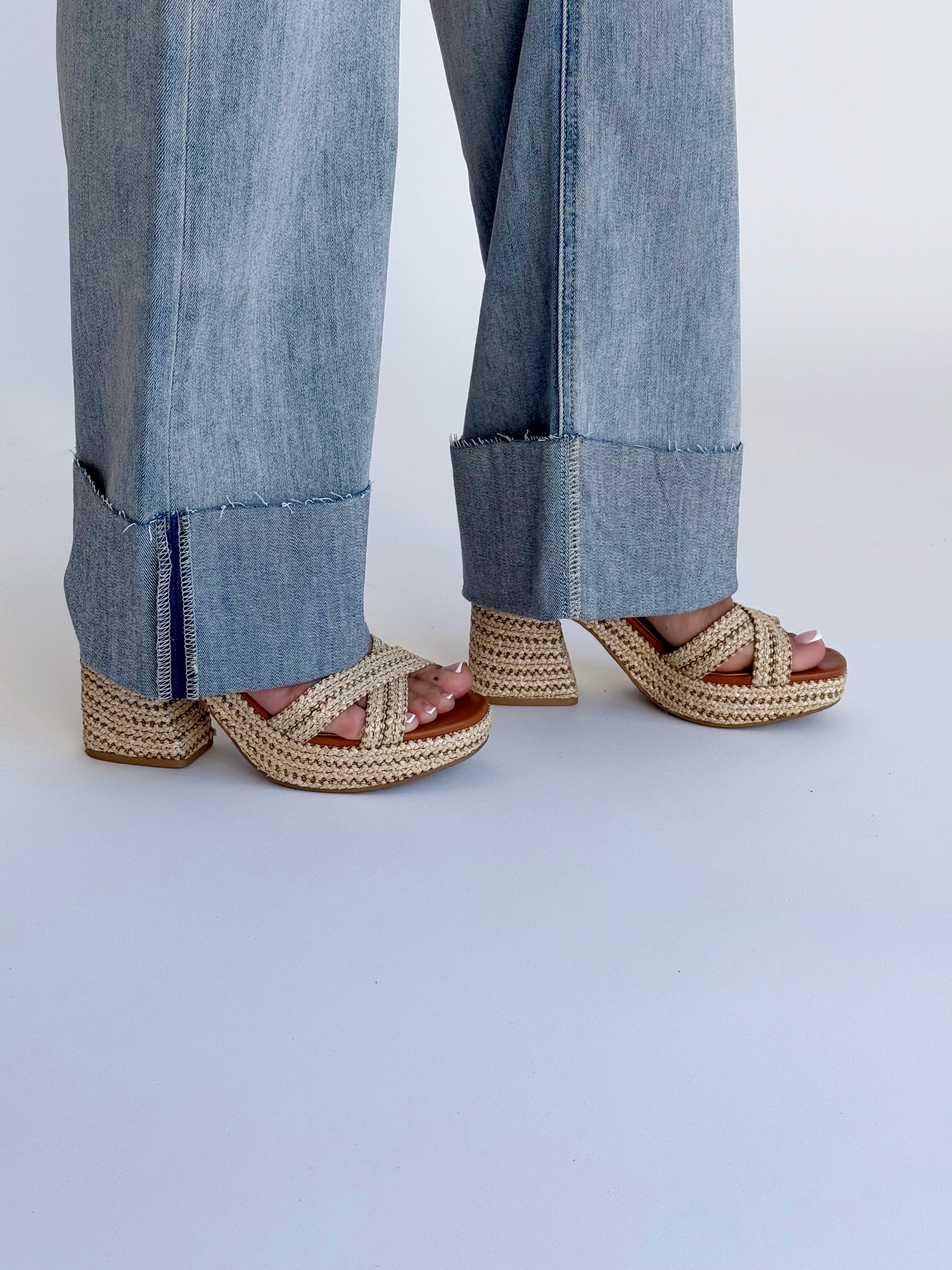 [JBD] Joyce Jean - VINTAGE LIGHT - willows clothing CROP WIDE LEG