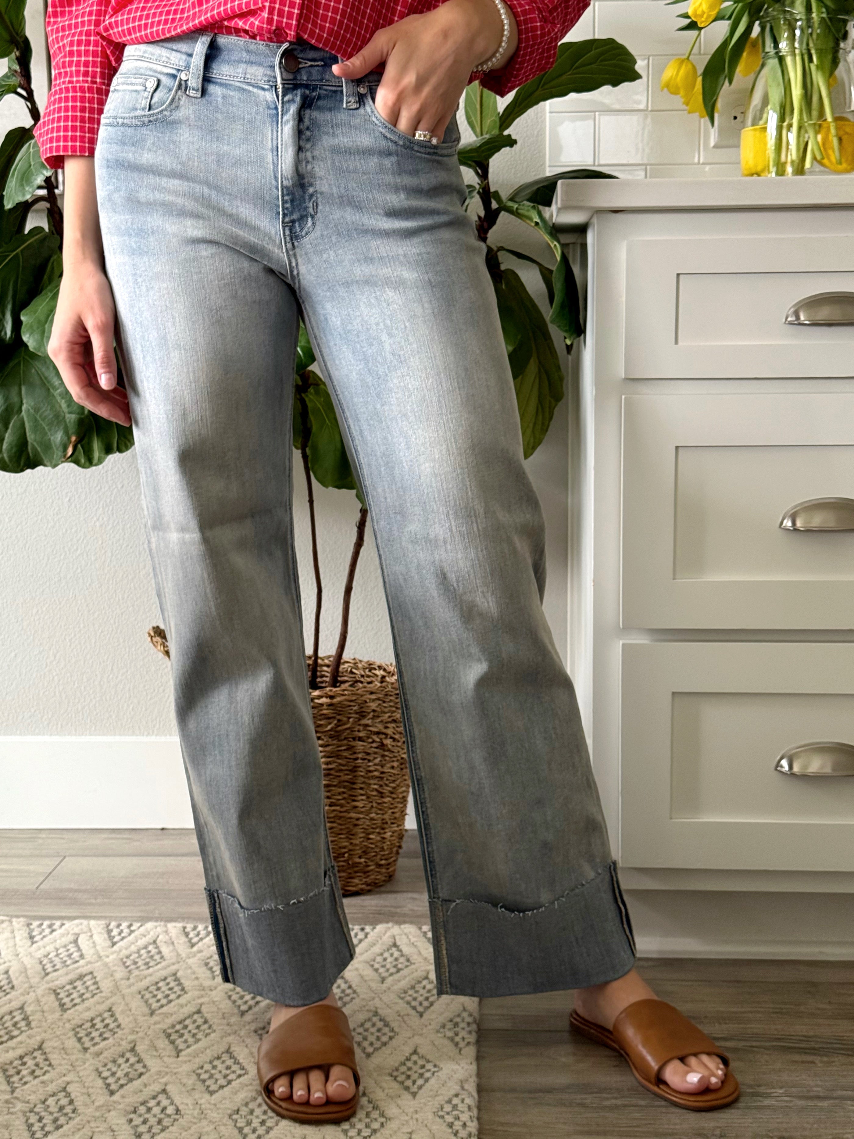 [JBD] Joyce Jean - VINTAGE LIGHT - willows clothing CROP WIDE LEG