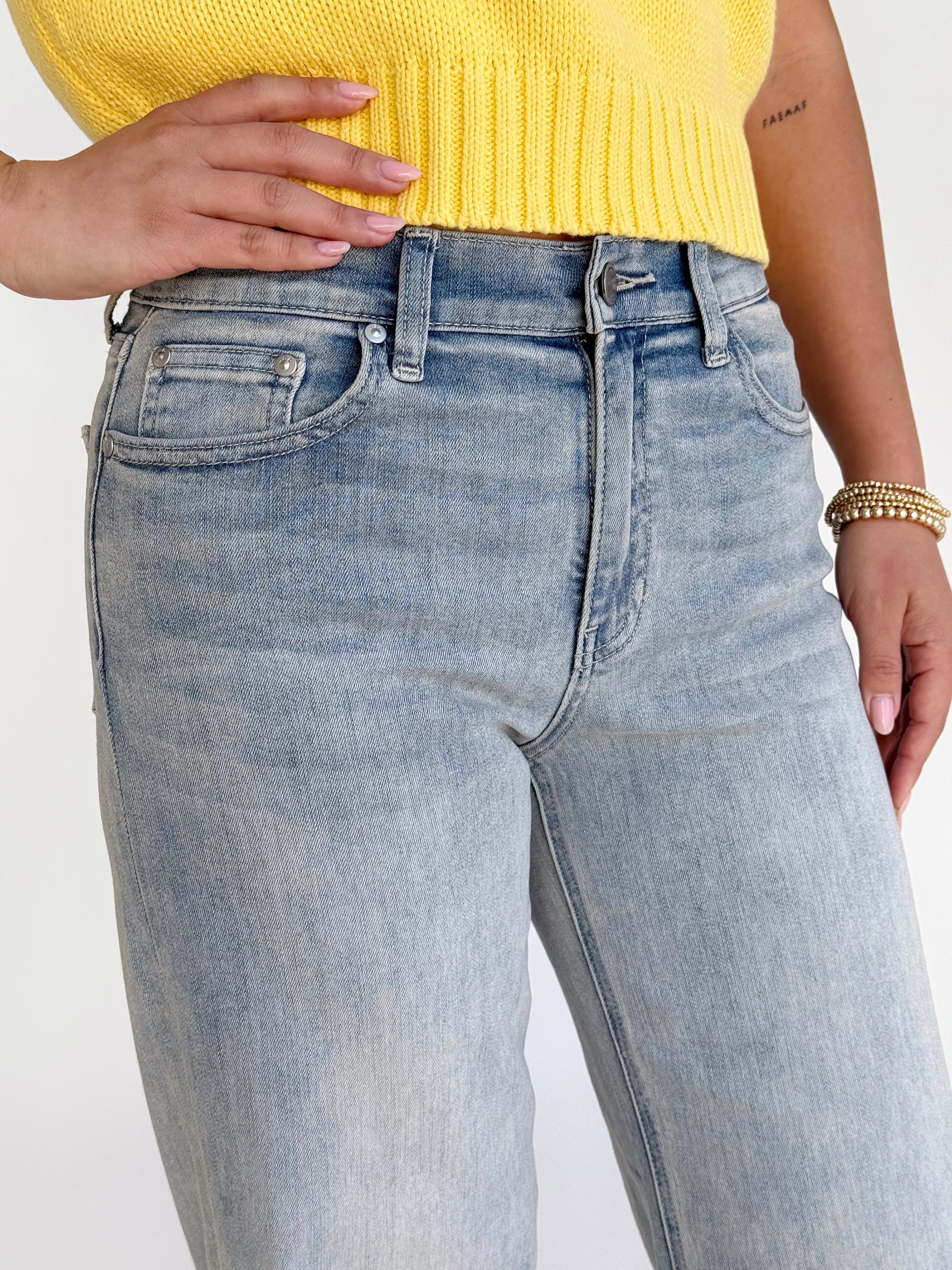 [JBD] Joyce Jean - VINTAGE LIGHT - willows clothing CROP WIDE LEG
