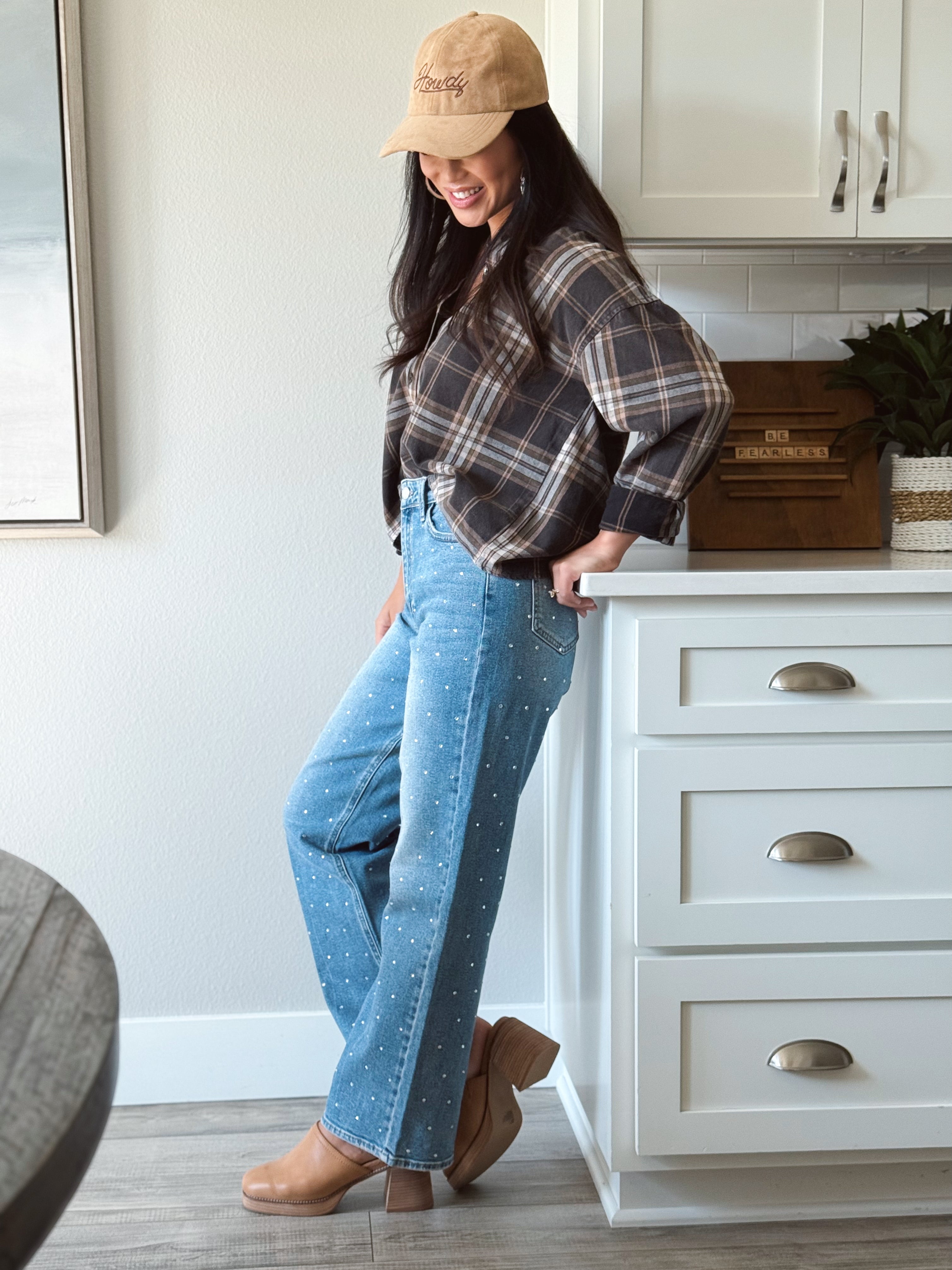 [JBD] Katie Jean - RHINESTONE - willows clothing Straight Leg