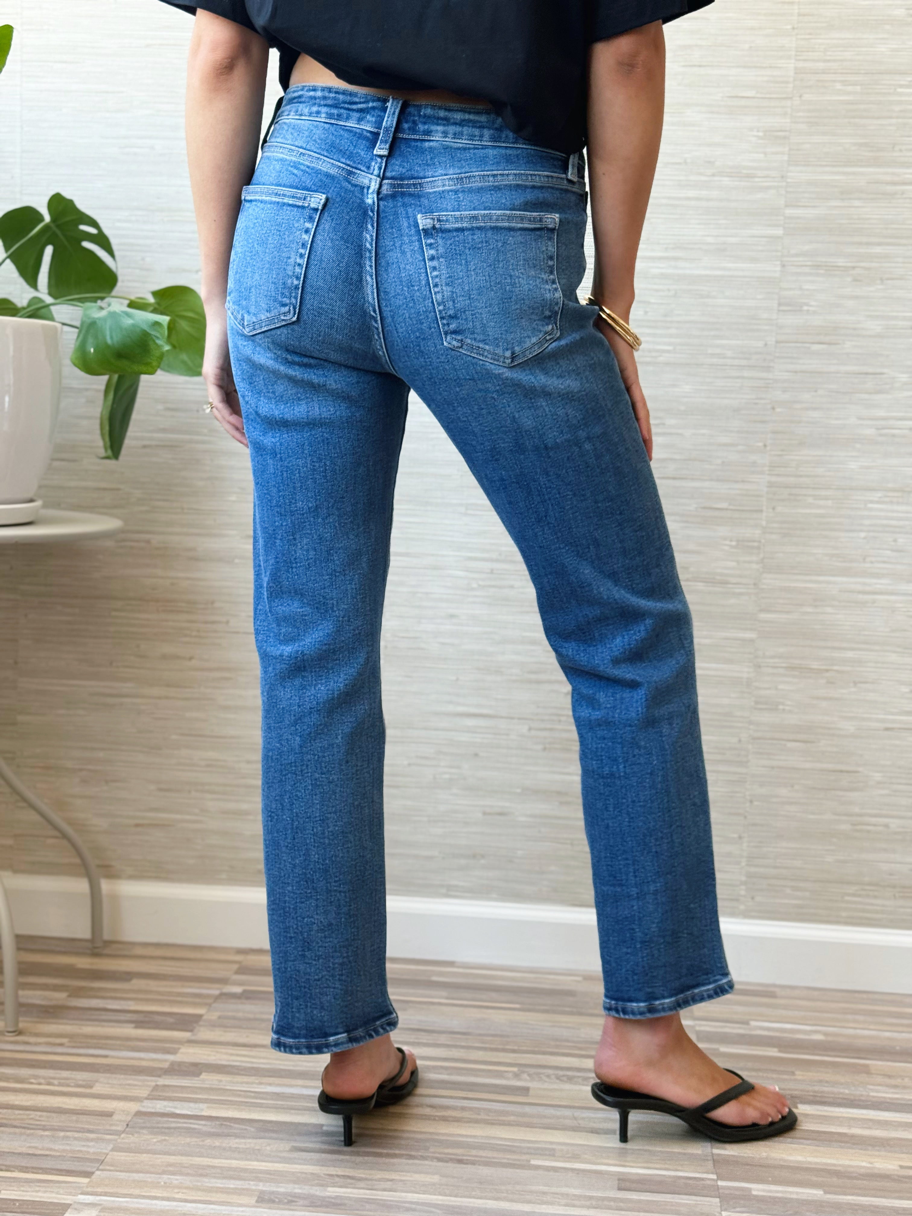 [JBD] Sheila Jean - MEDIUM DENIM - willows clothing Straight Leg