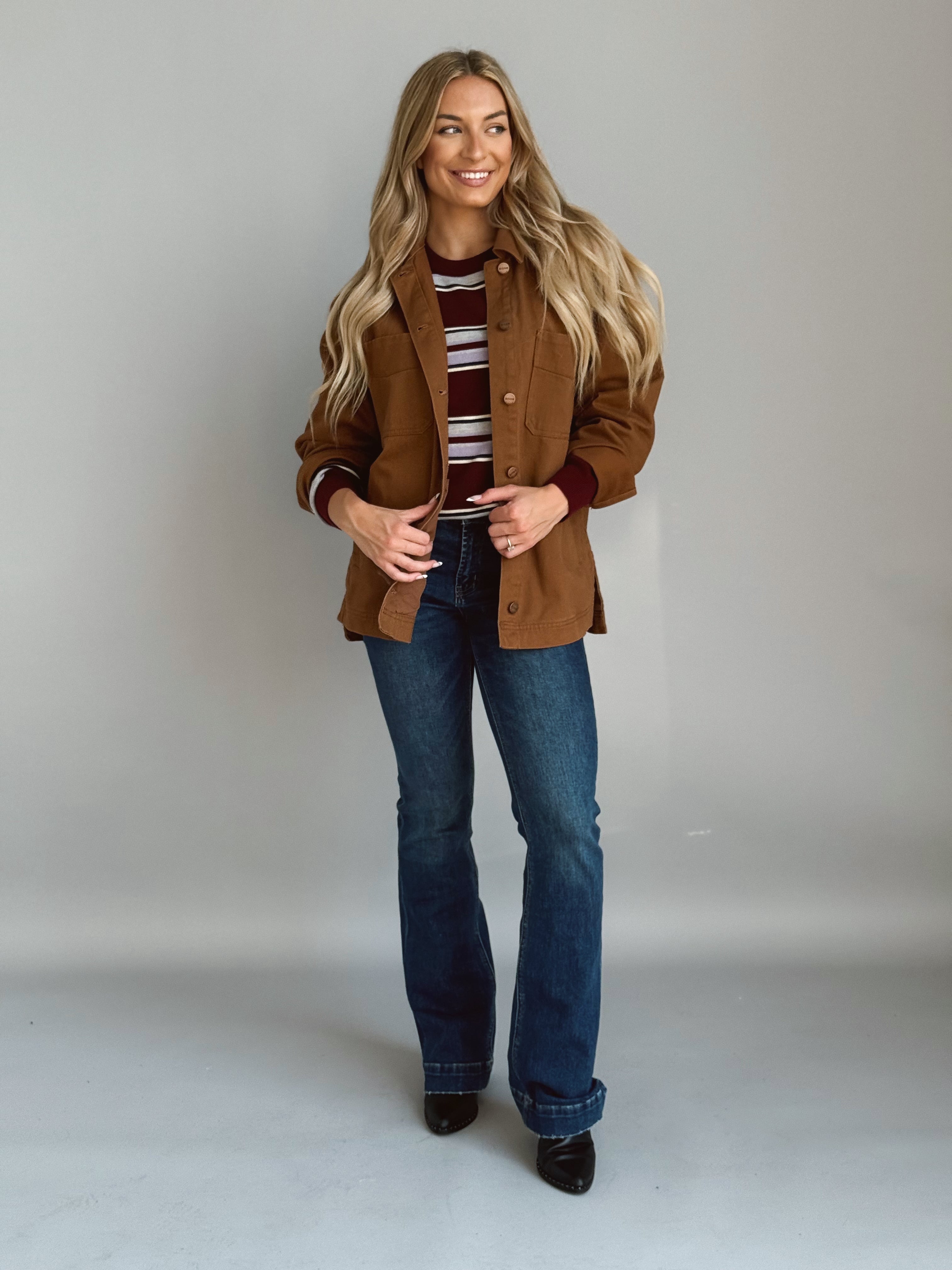 Jericho Jacket - BROWN - willows clothing JACKET