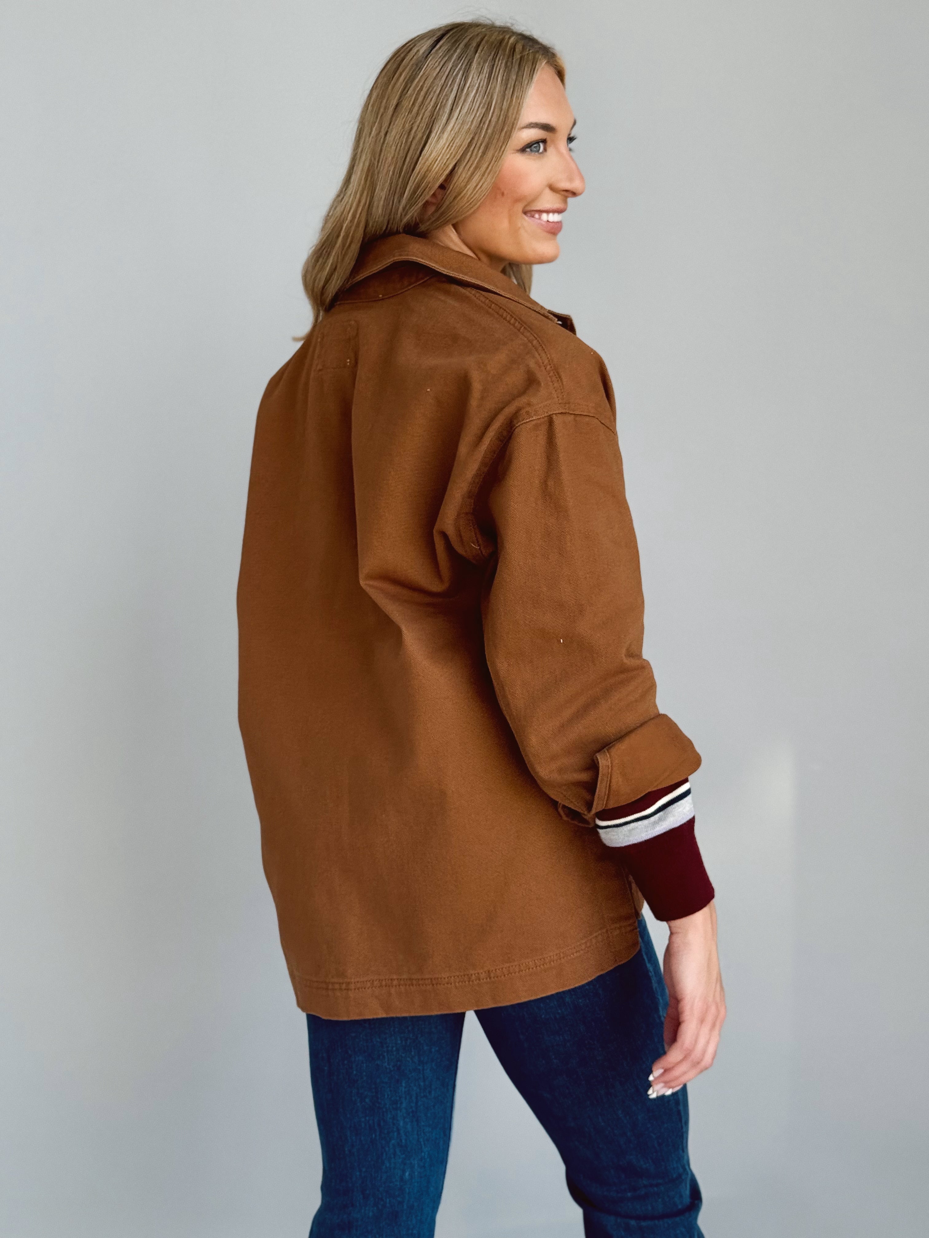 Jericho Jacket - BROWN - willows clothing JACKET