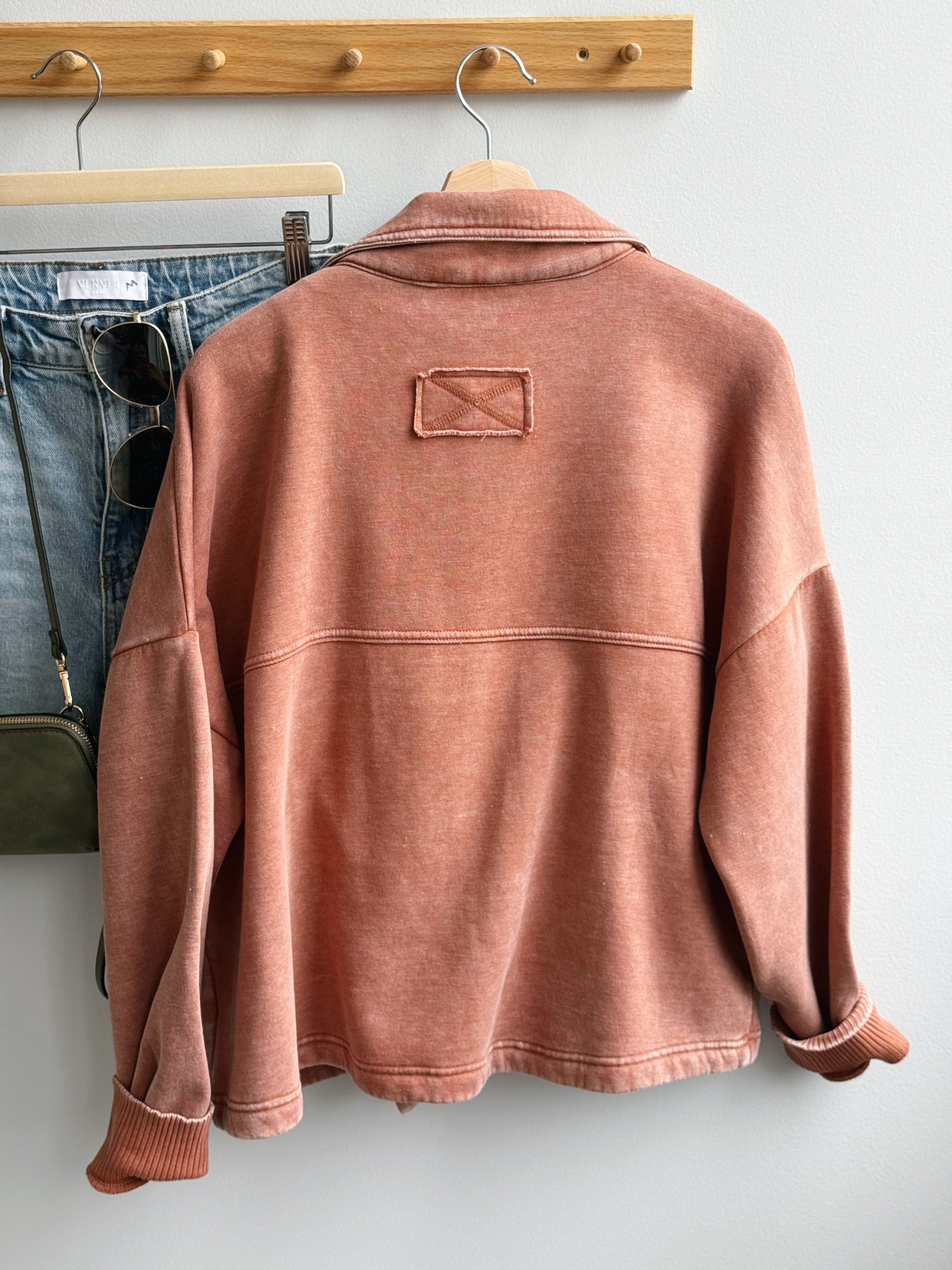 Jesse Shacket - RUST - willows clothing JACKET