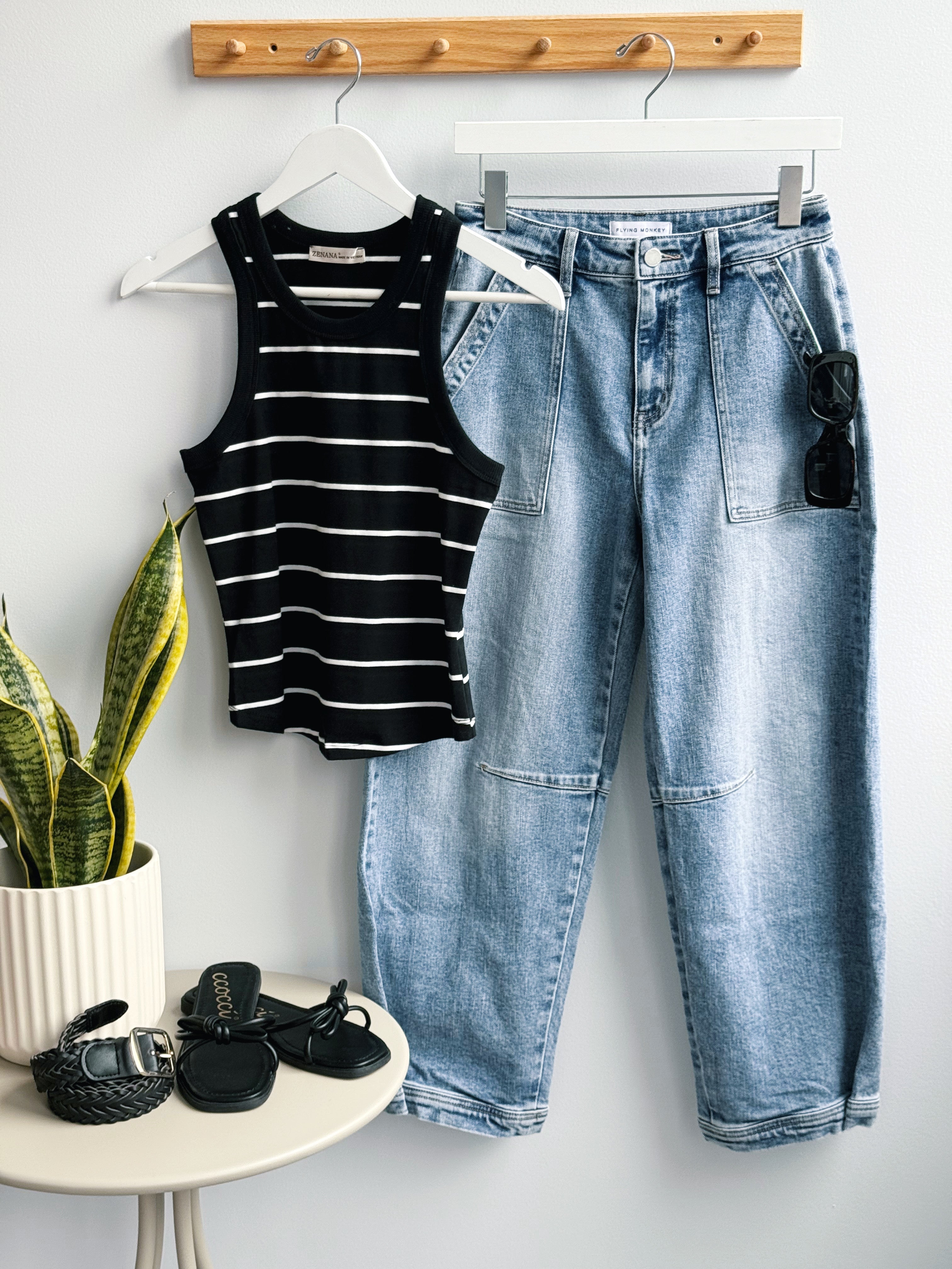 Jodi Tank - BLACK - willows clothing TANK