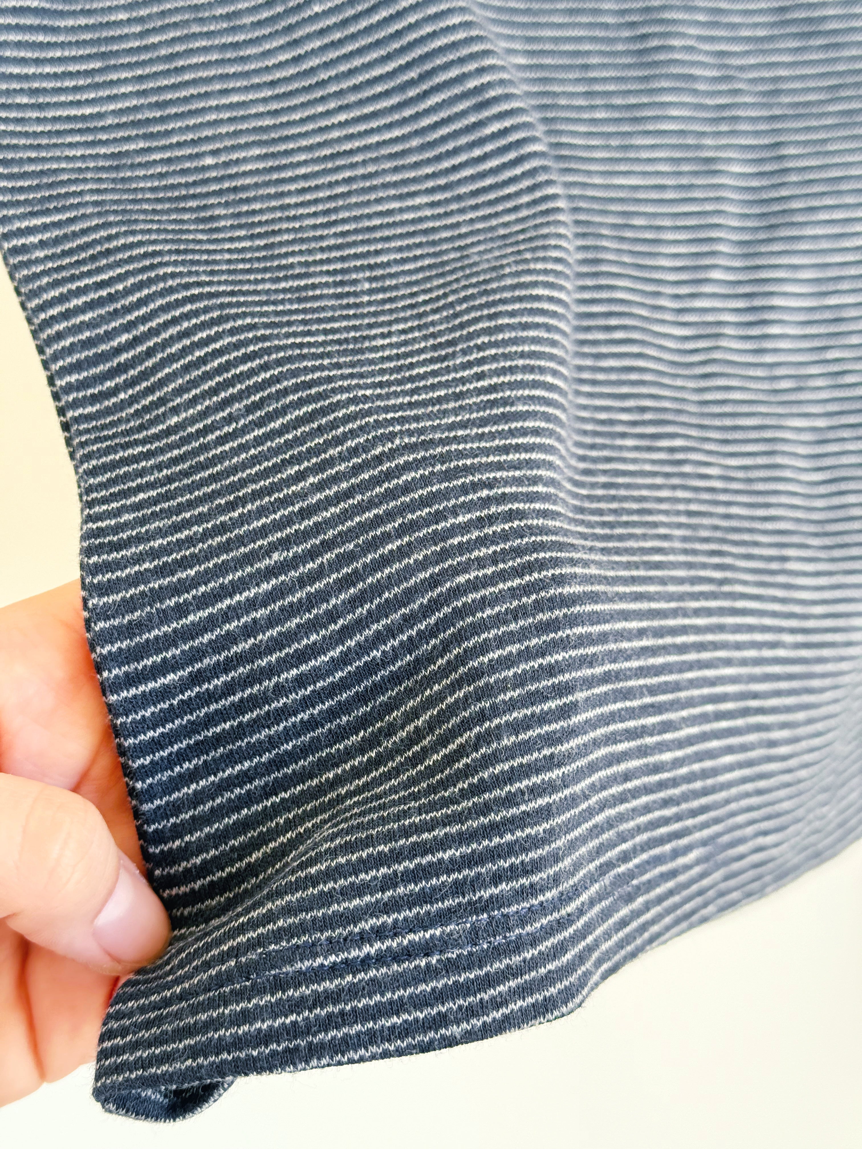 Josie Stripe Tee - DARK NAVY/GREY - willows clothing S/S SHIRT