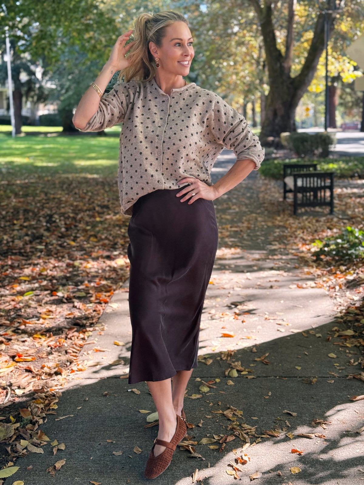 Junie Cardigan - LIGHT MOCHA - willows clothing Cardigan