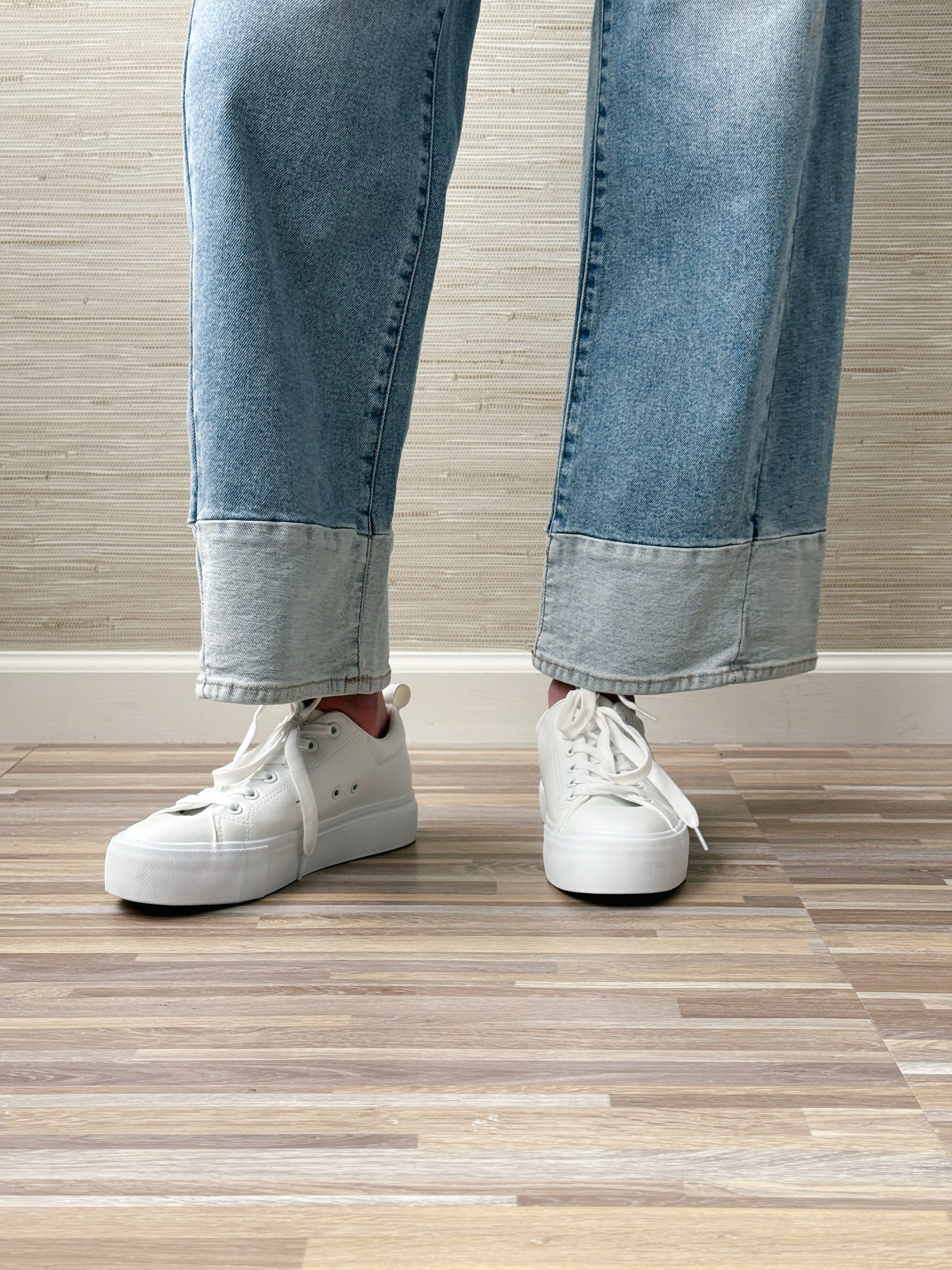 [JUST BLACK] Nita Jean - LIGHT DENIM - willows clothing WIDE LEG