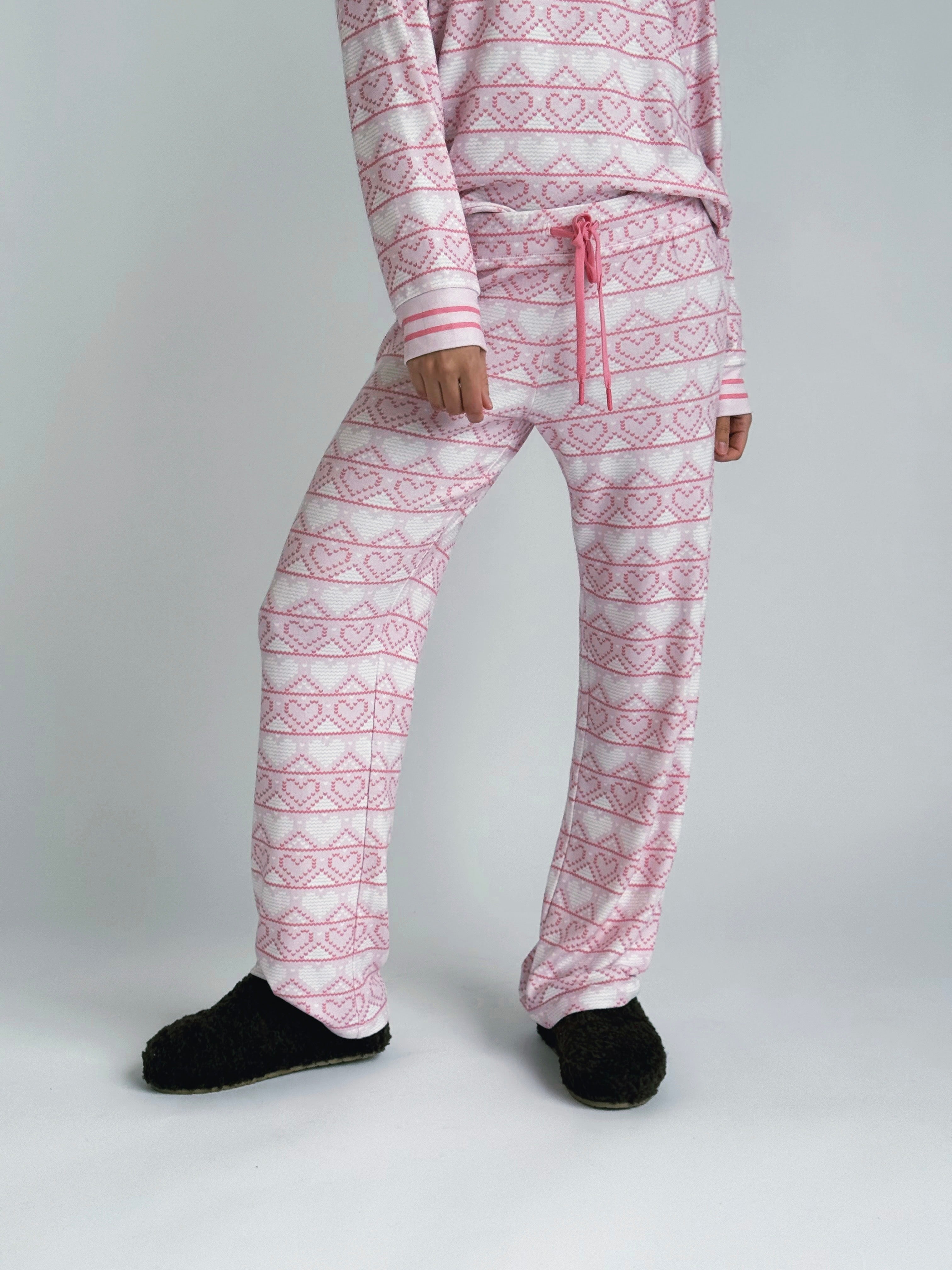 Just Peachy PJ Set - LIGHT PINK - willows clothing Pajamas