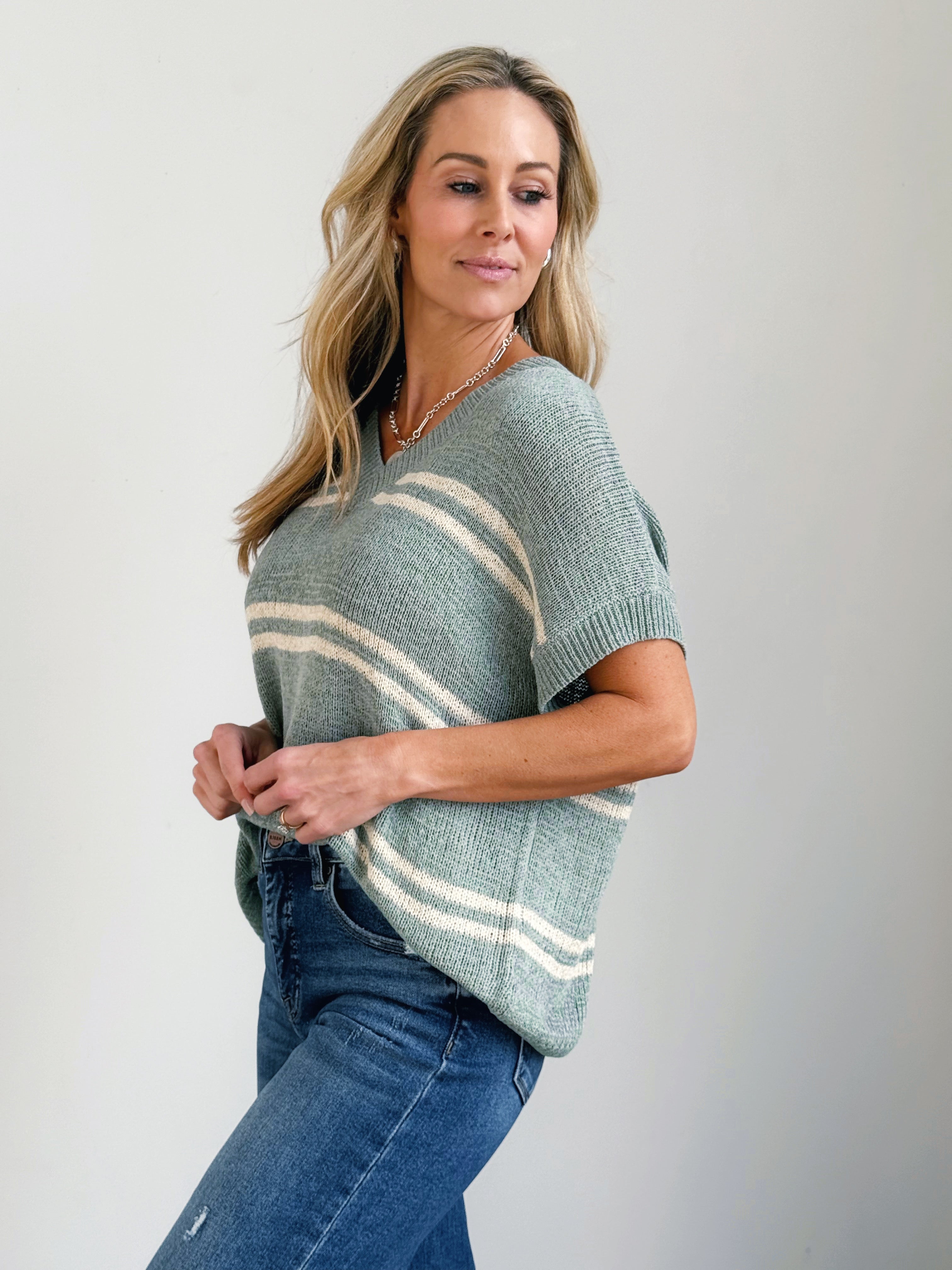 Karina Sweater - JADE - willows clothing SWEATER