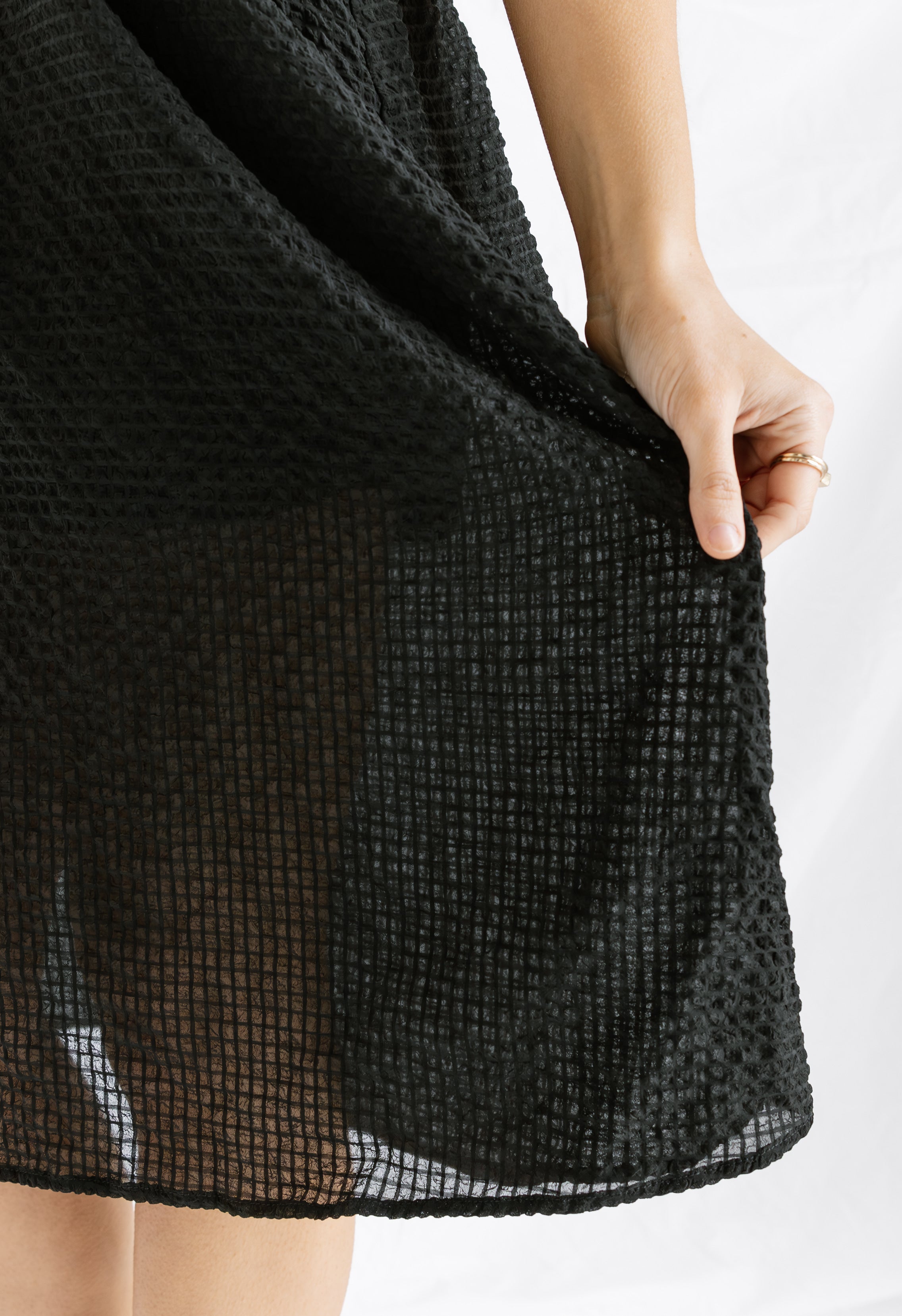 Katya Dress - BLACK - willows clothing MIDI DRESS