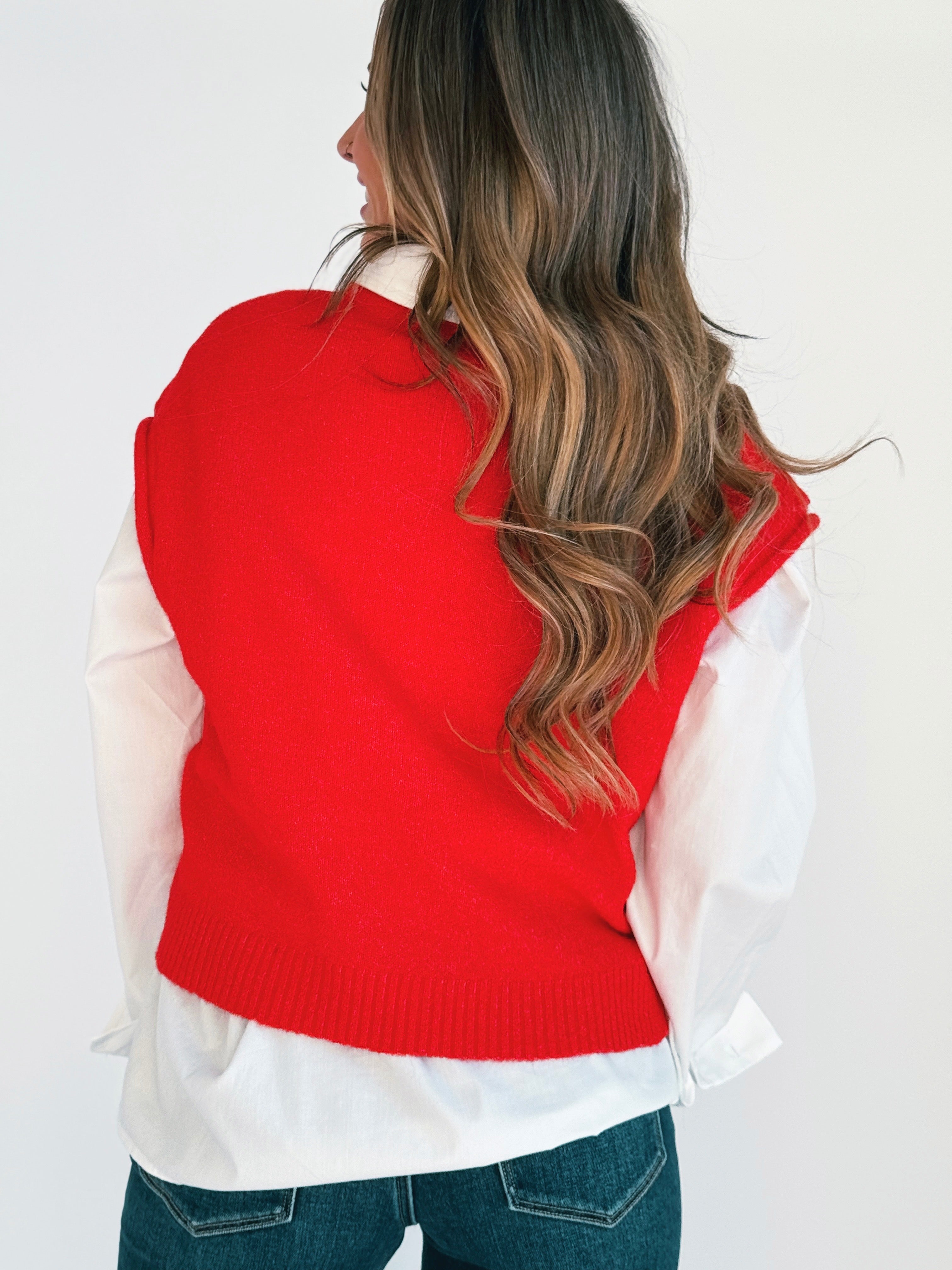Kendall Cardigan - TOMATO RED - willows clothing SWEATER
