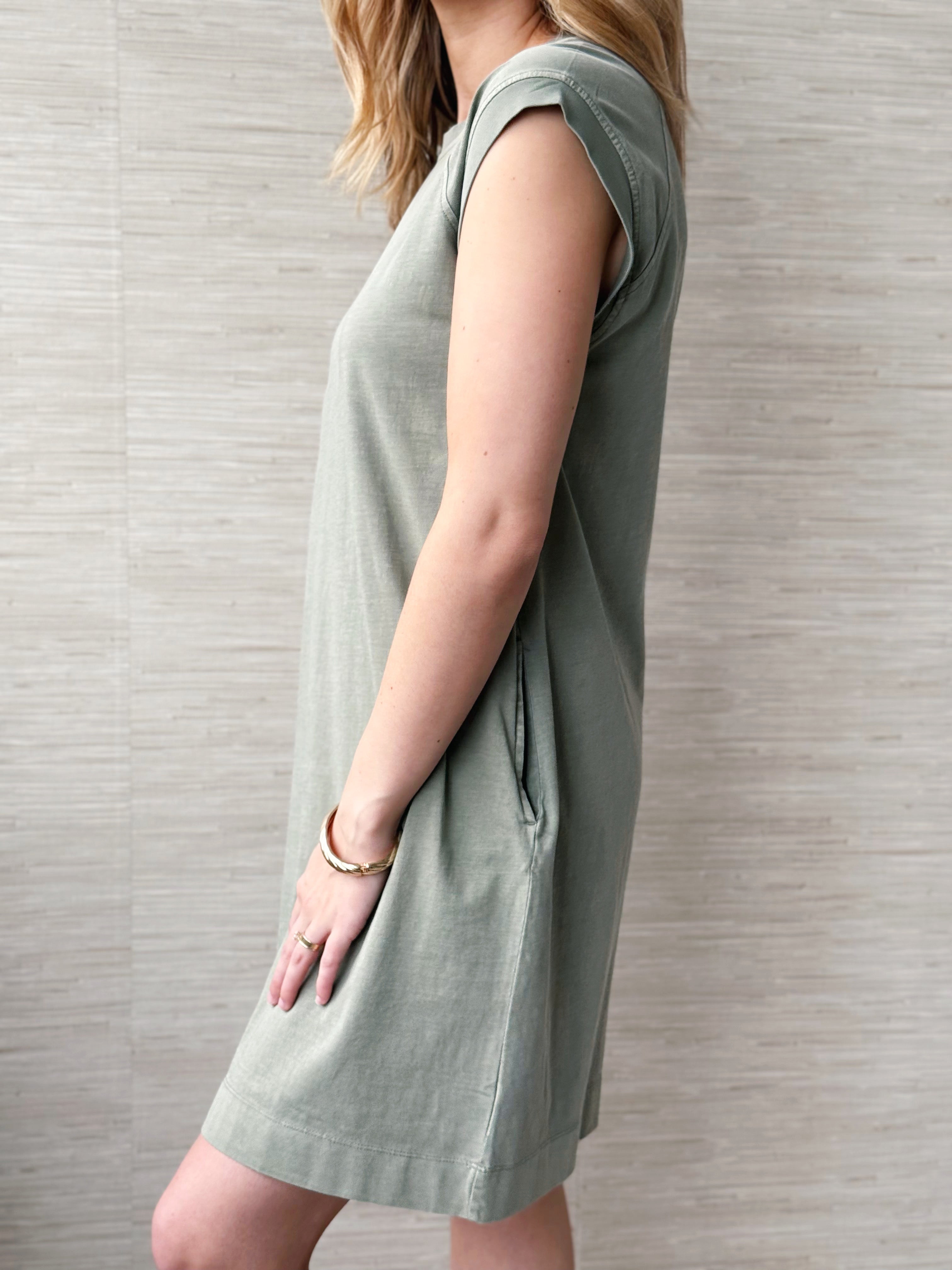 Kenny Dress - OLIVE - willows clothing SHORT DRESS