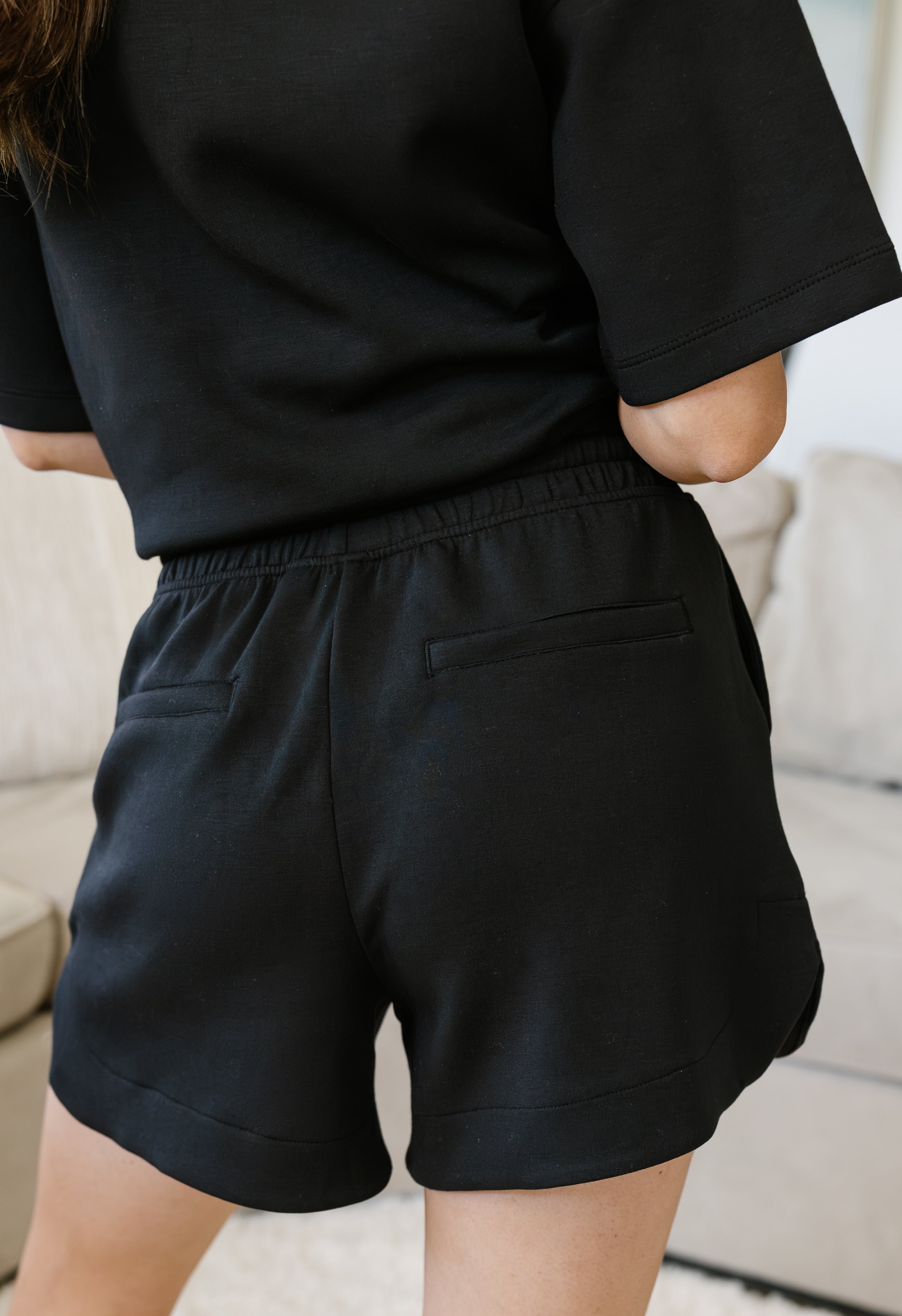 Kiera Shorts - BLACK - willows clothing SHORTS