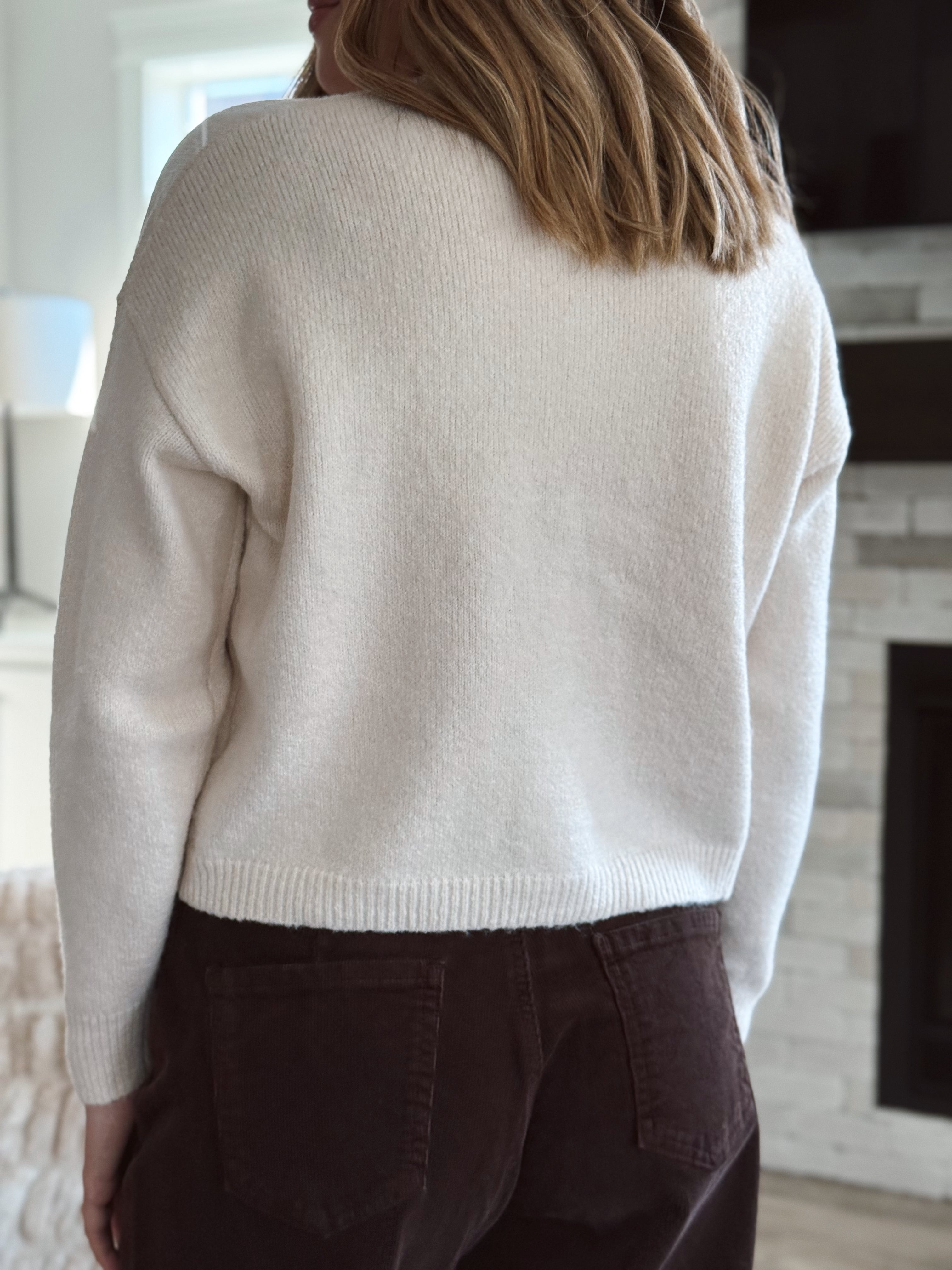 Knox Cardigan - CREAM - willows clothing Cardigan