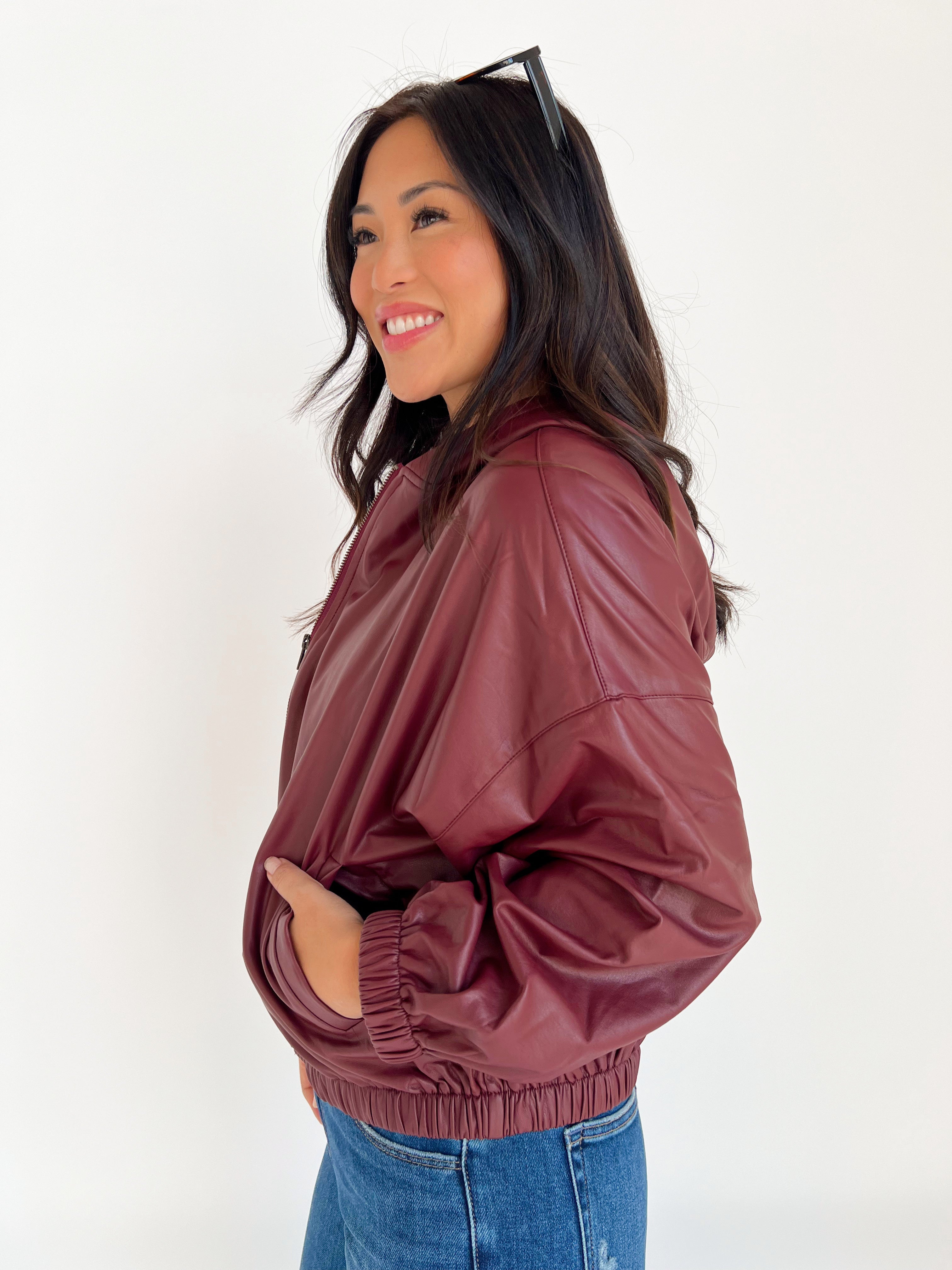 Kristen Jacket - WINE - willows clothing JACKET