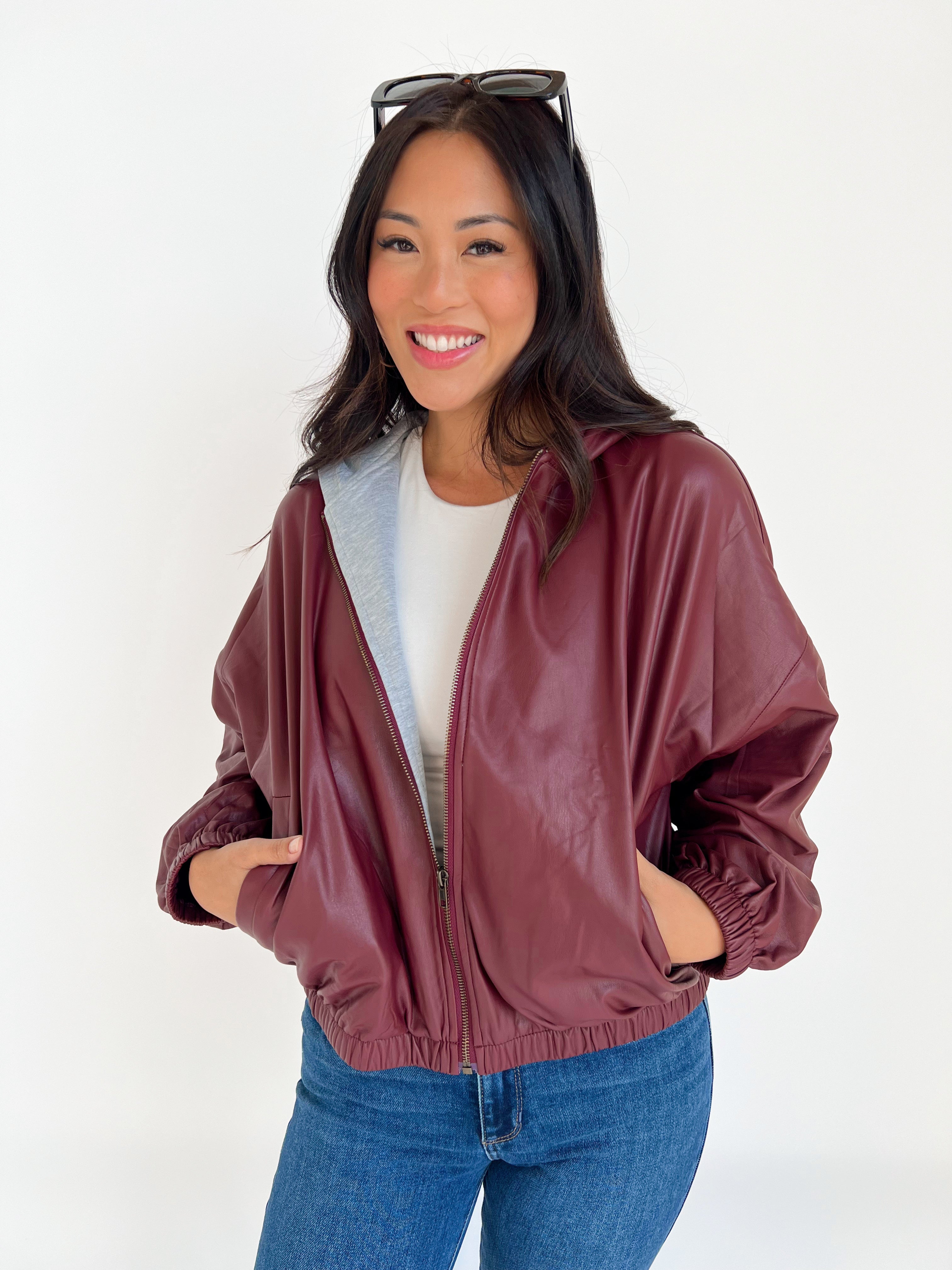 Kristen Jacket - WINE - willows clothing JACKET