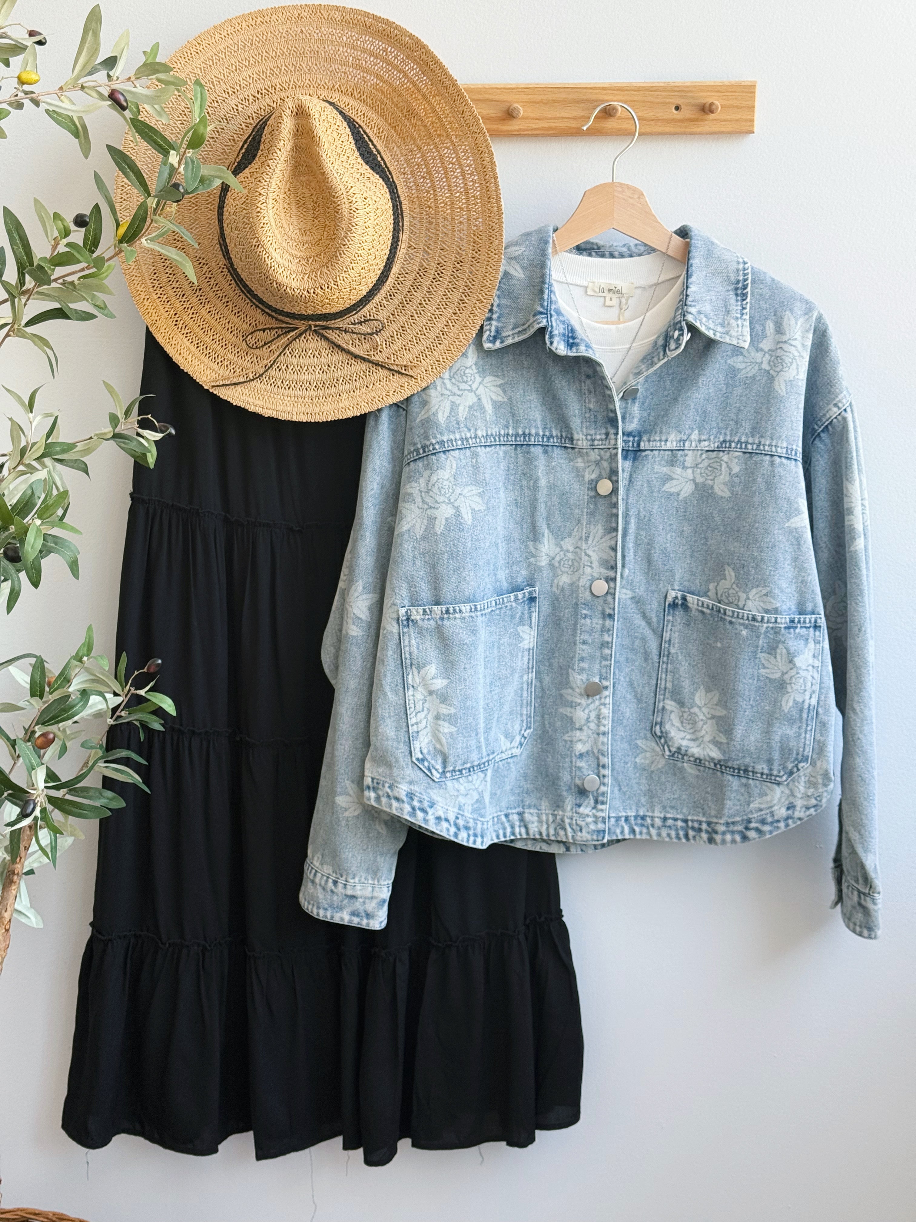 Lancey Denim Jacket - DENIM - willows clothing DENIM JACKET