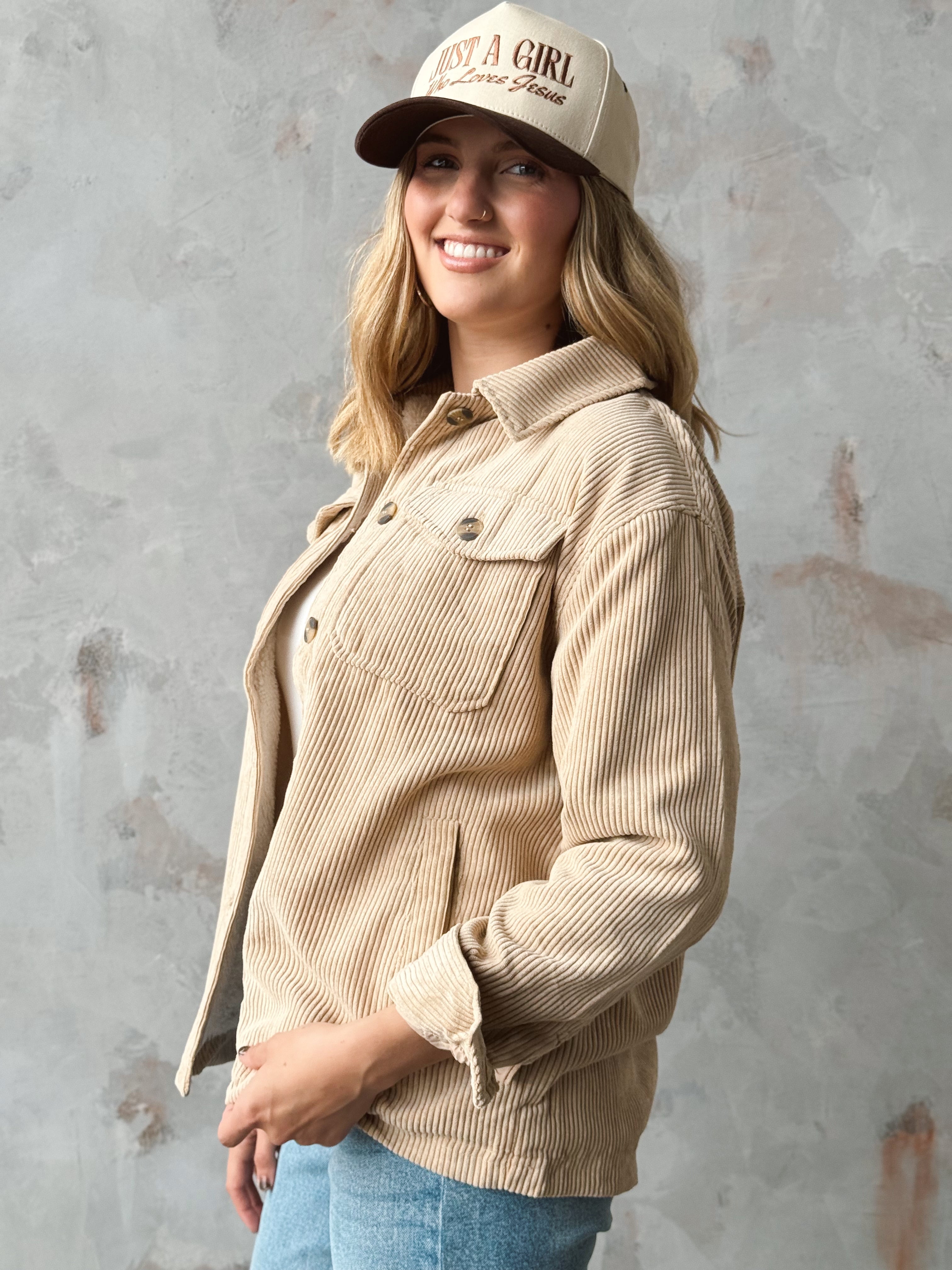 Lee Ann Shacket - BEIGE - willows clothing JACKET