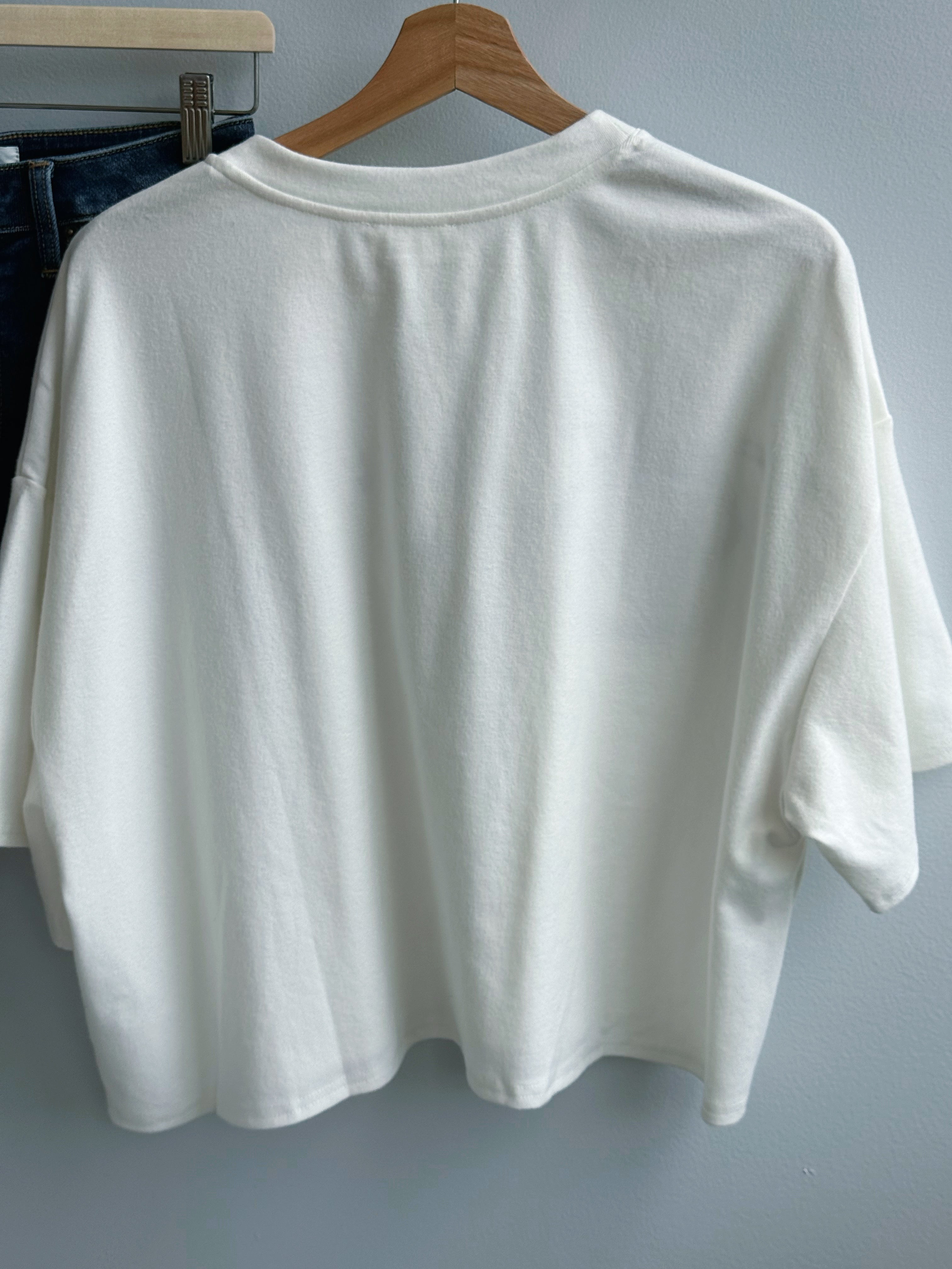 Let's Go Team Tee - WHITE/BLUE - willows clothing S/S SHIRT