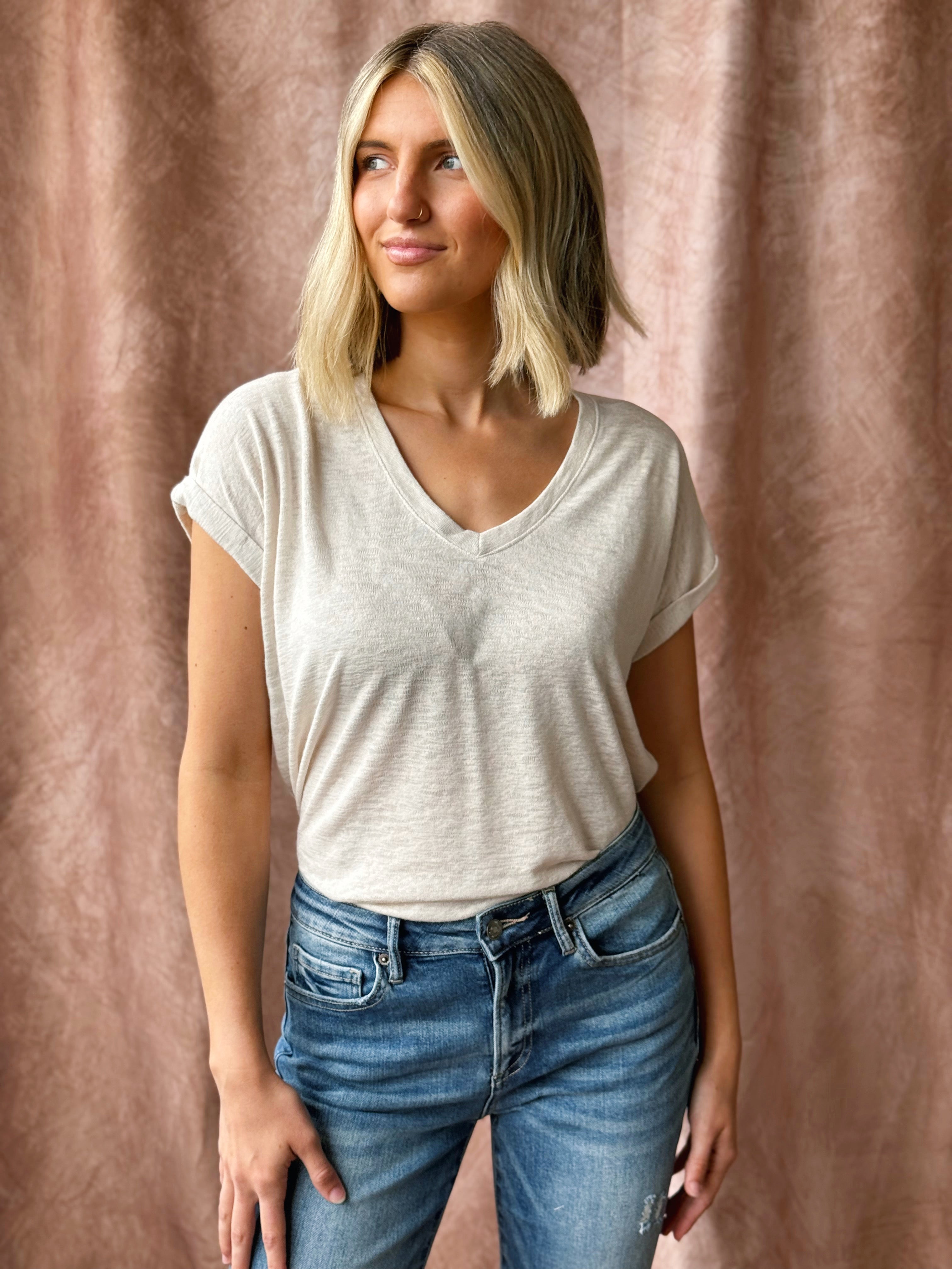 Lillie Tee - NATURAL - willows clothing S/S SHIRT