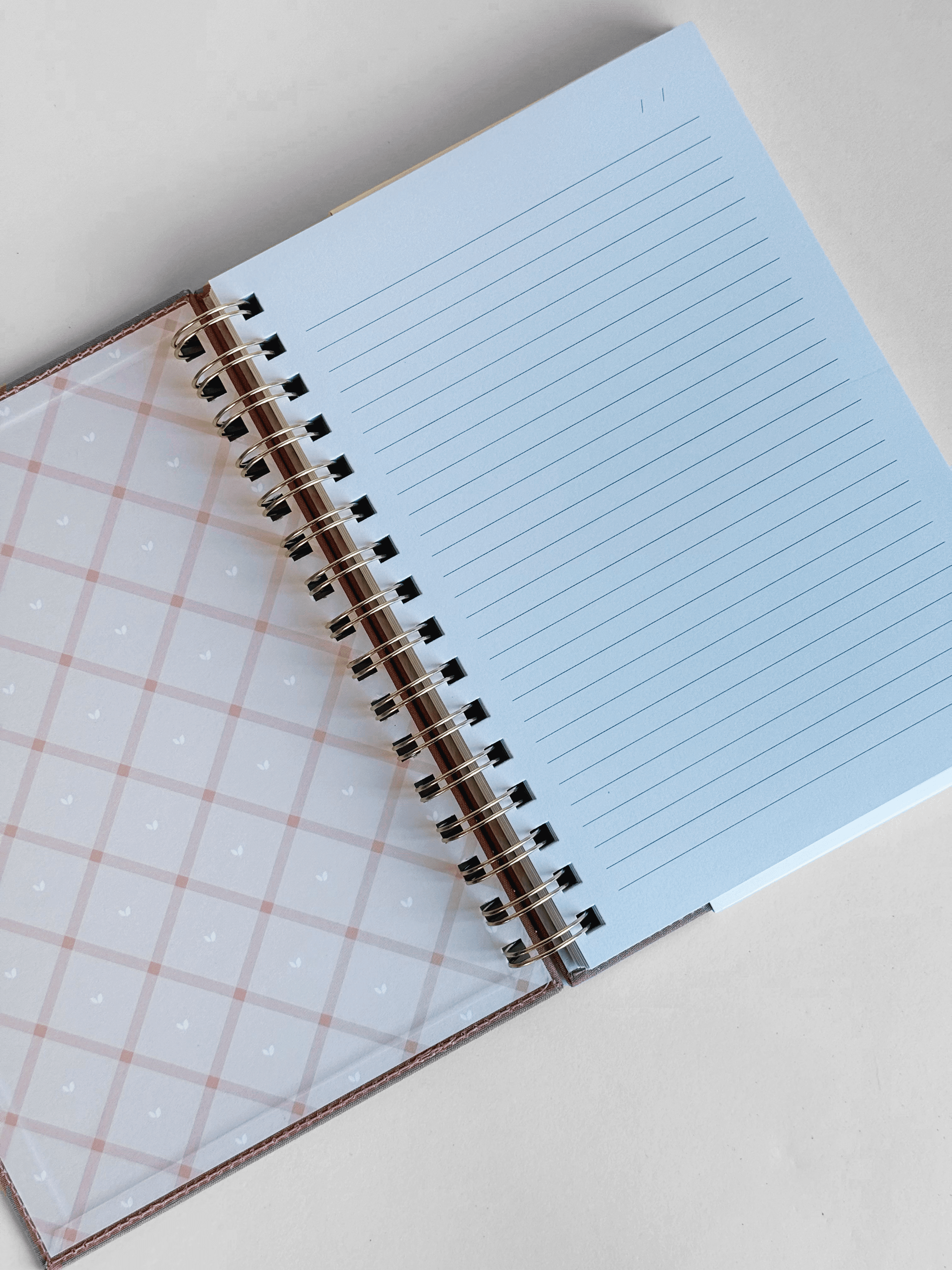 Linen Spiral Notebook - willows clothing NOTEBOOKS